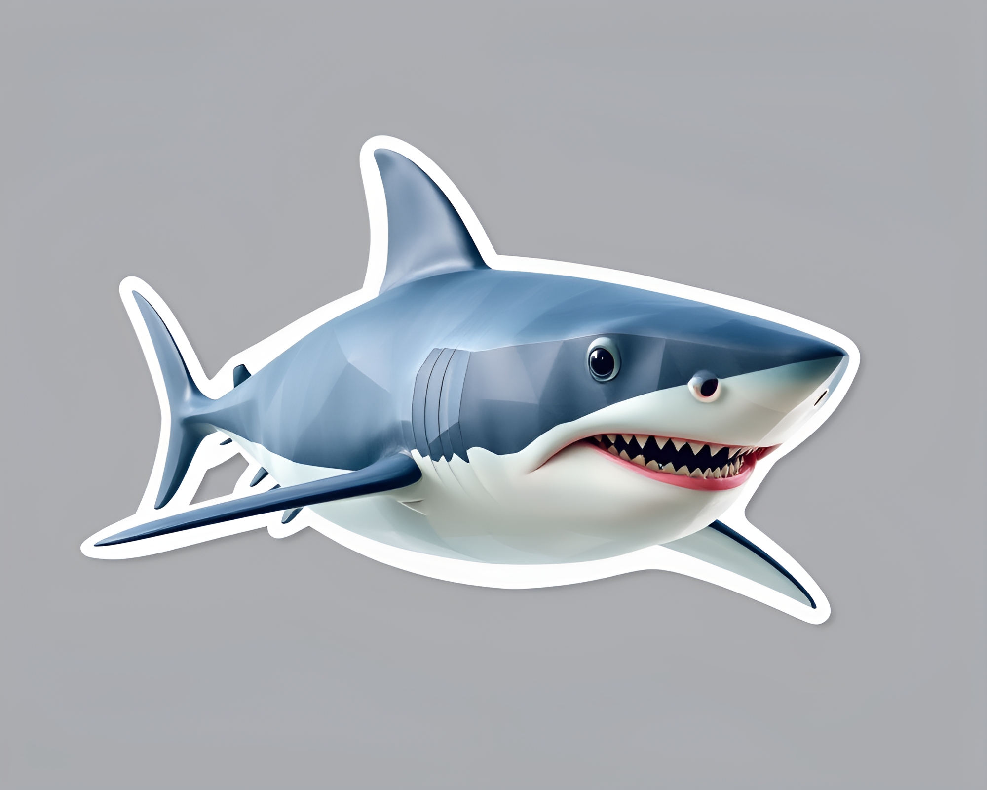 Ocean Dreams: Pastel Shark Collage Composition – free AI stock image