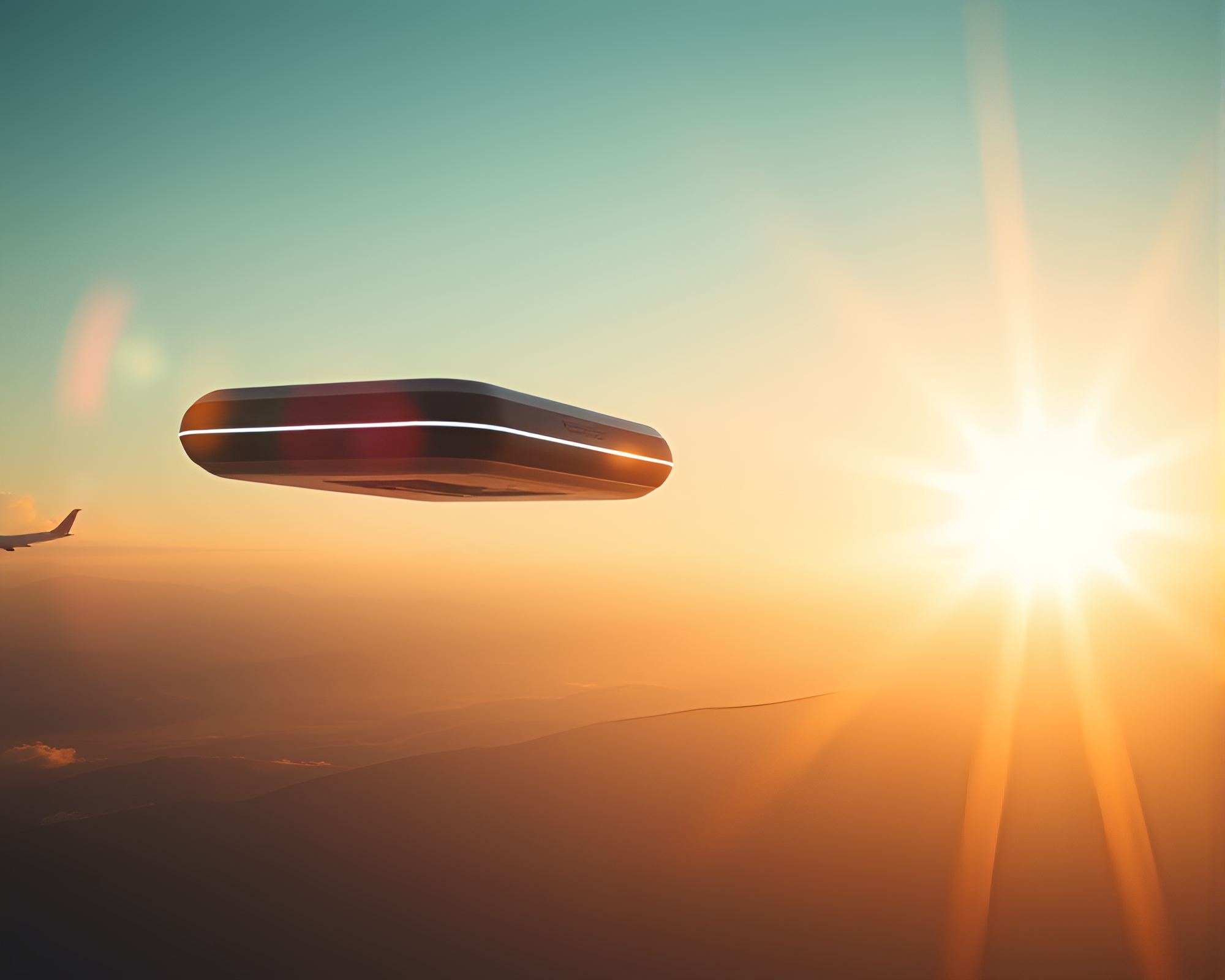 Quantum Sunbeam Teleportation Device Concept Art – free AI stock image