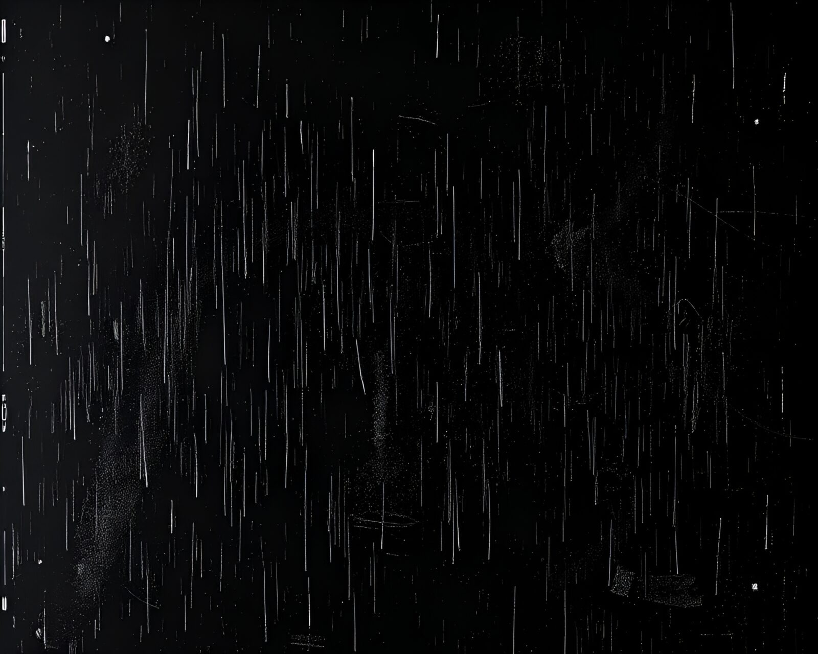 Mysterious monolith in dim lighting with scratchy woodcut details