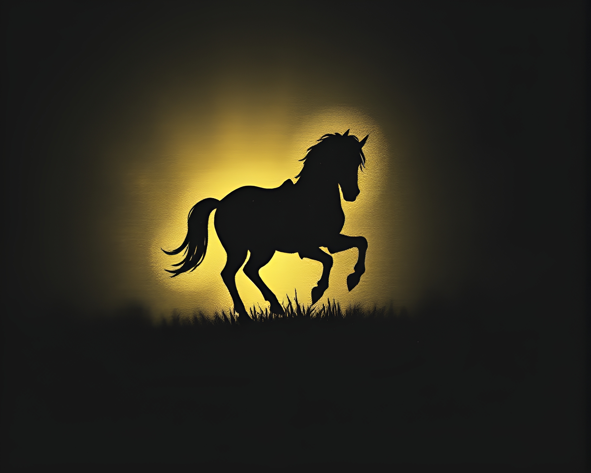 Pixelated Centaur in Slow Shutter Linocut Textures – free AI stock image