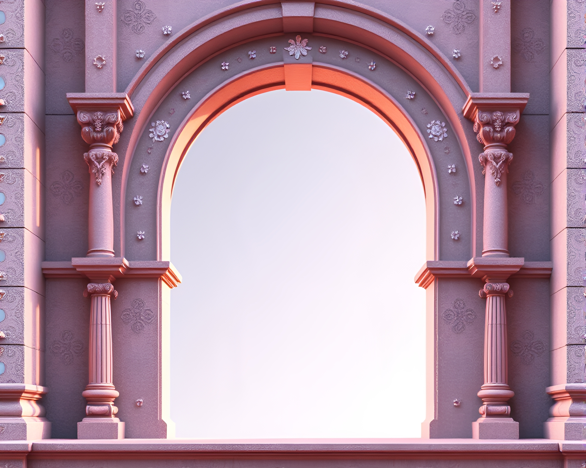 Dwarf Kingdom Architectural Vignette – free AI stock image