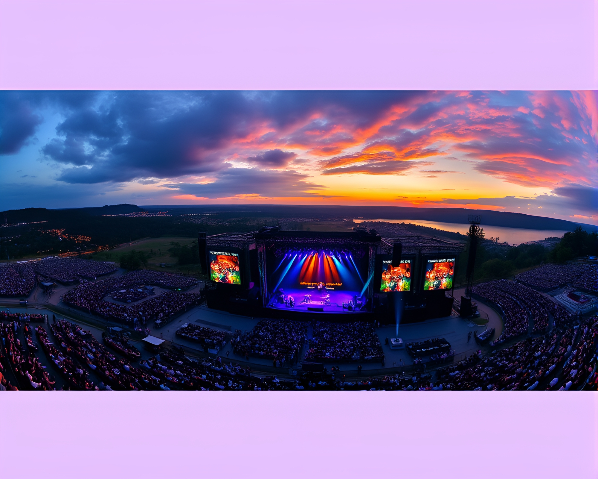 Savage River Concert Stage Panorama – free AI stock image