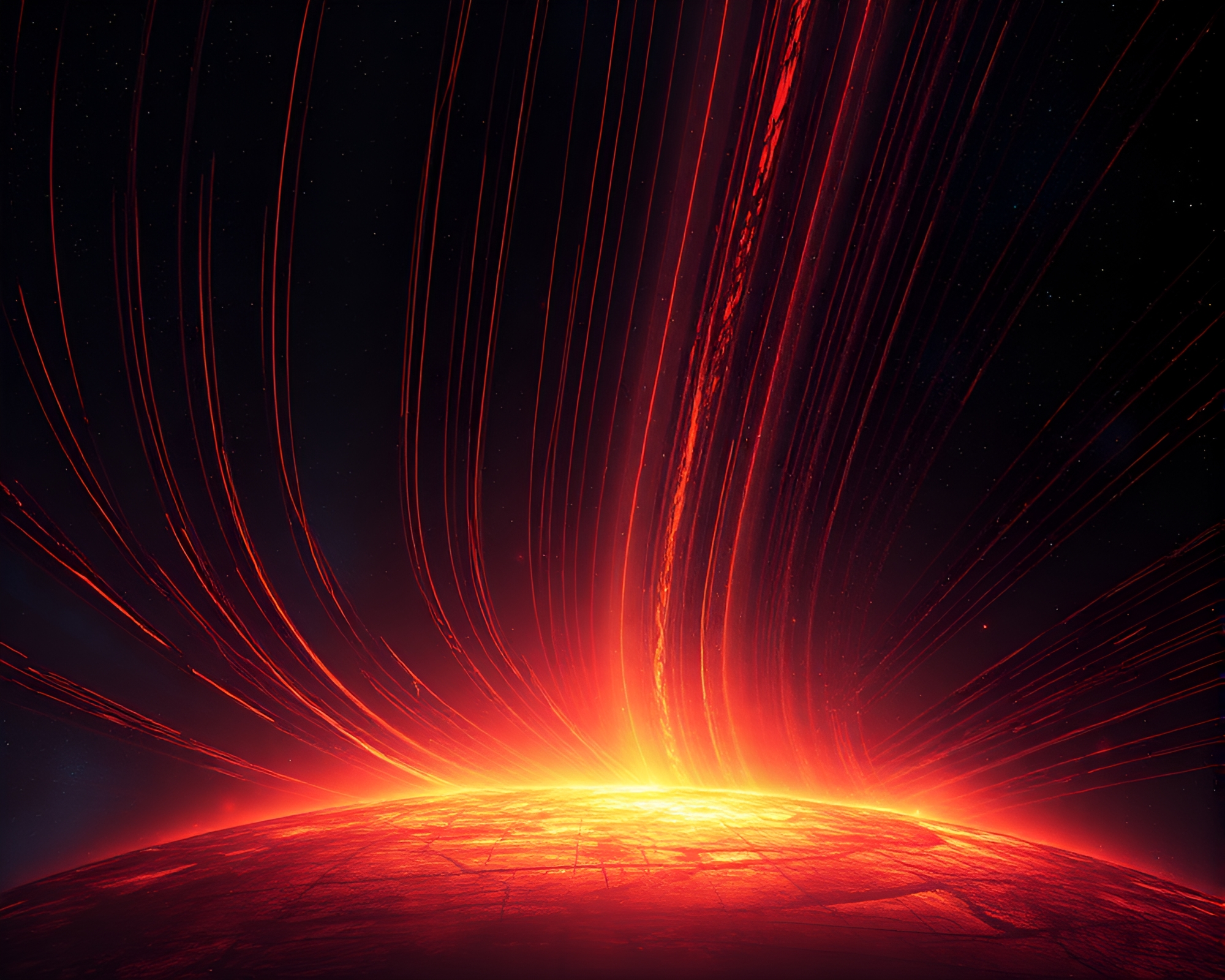 Ethereal Astral Projection Through Futuristic Rust Stains – free AI stock image