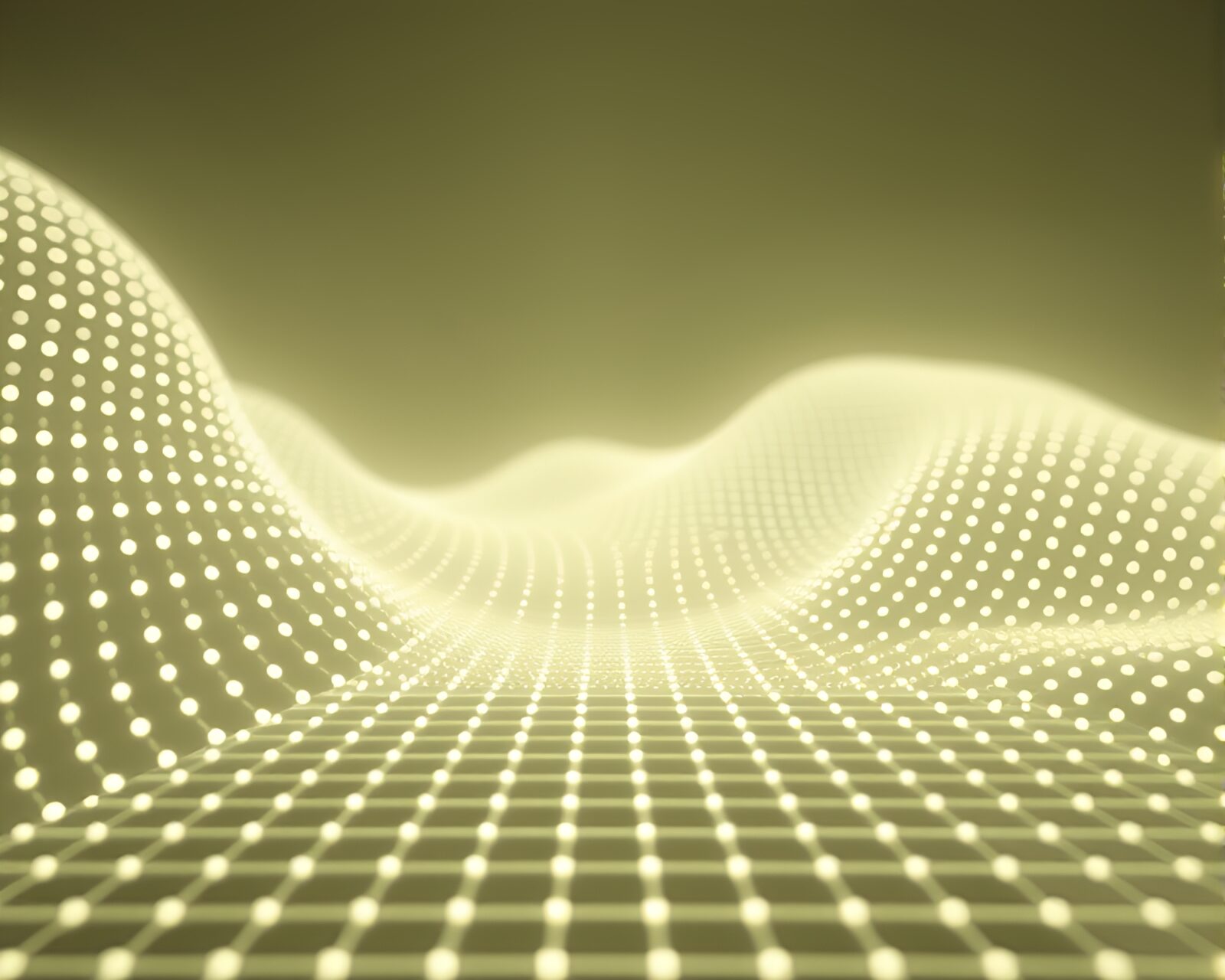 Shallow depth of field captures retro AI style grid