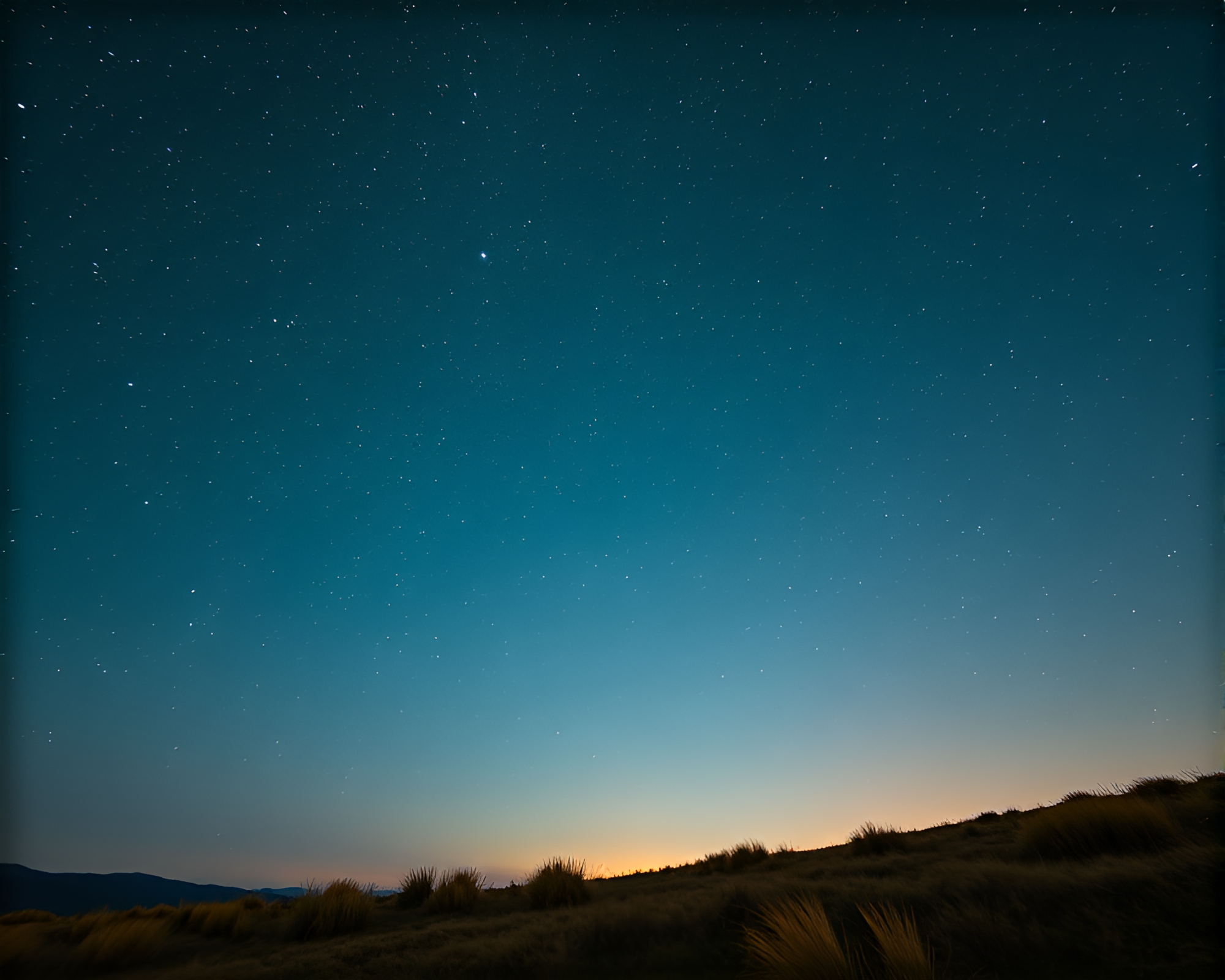 Starry Night Over a Dreamy Cityscape – free AI stock image