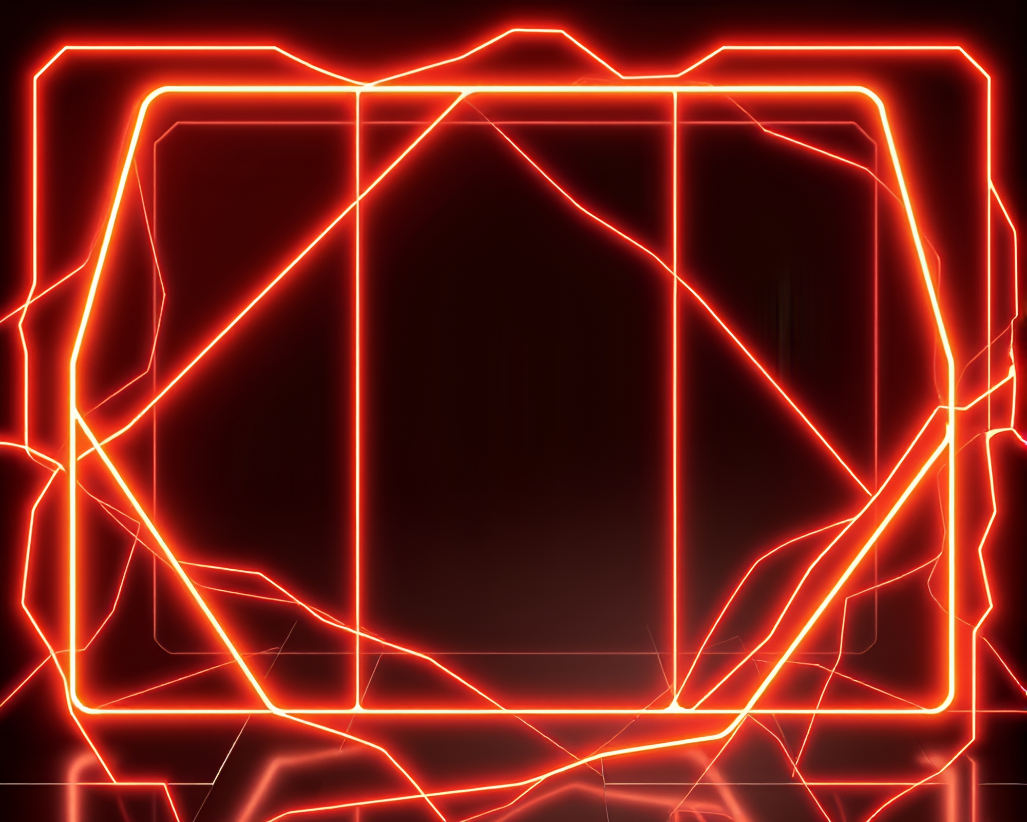 Glowing Holographic Wireframe Display in Copper Tones – free AI stock image