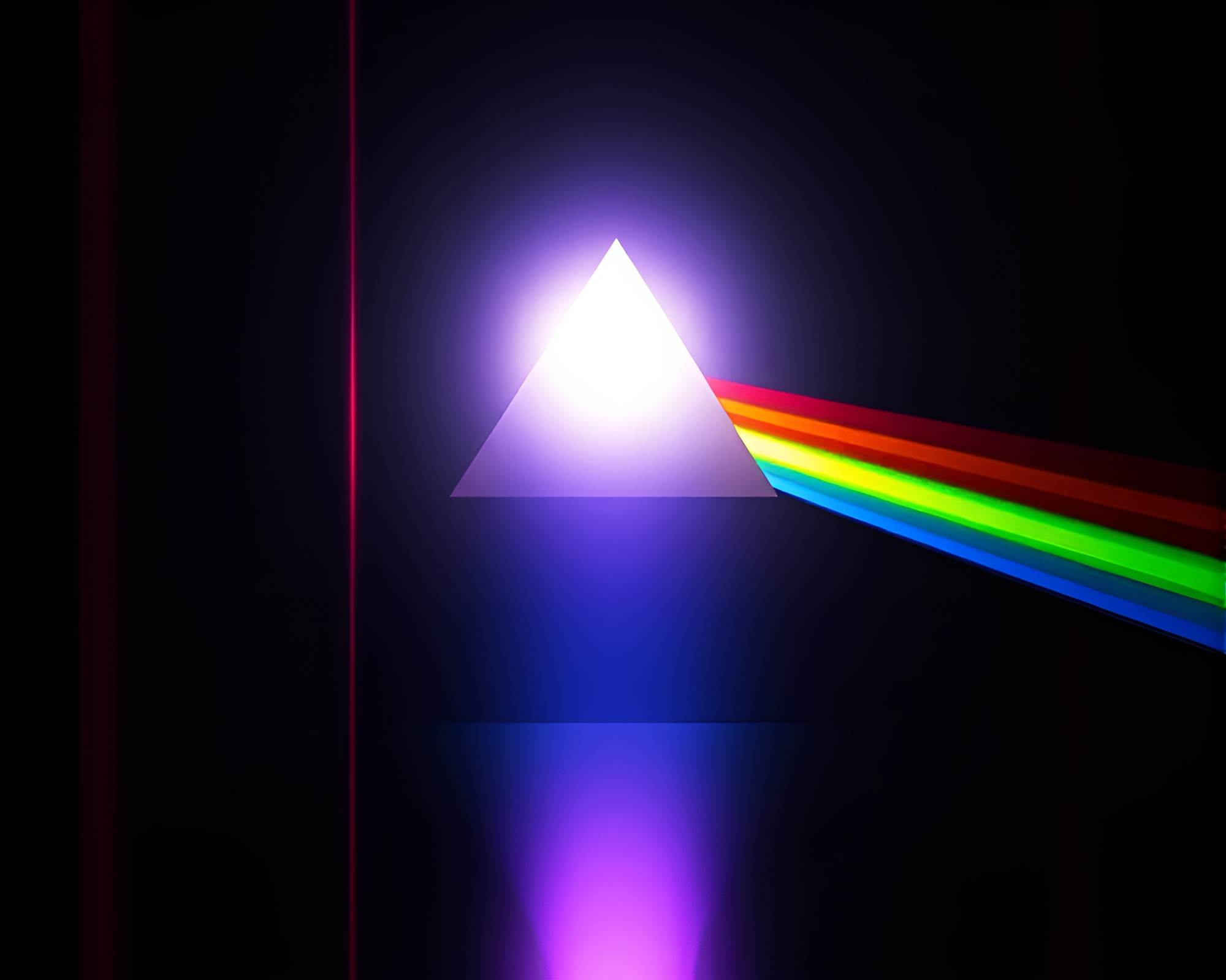 Prism Refracted Monoliths with Gradient Mesh Film Burns – free AI stock image