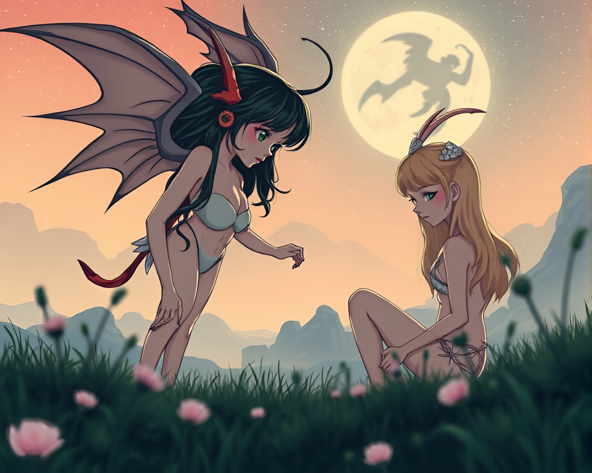 Enchanting Nymph in Cosmic Comic Book Style – free AI stock image