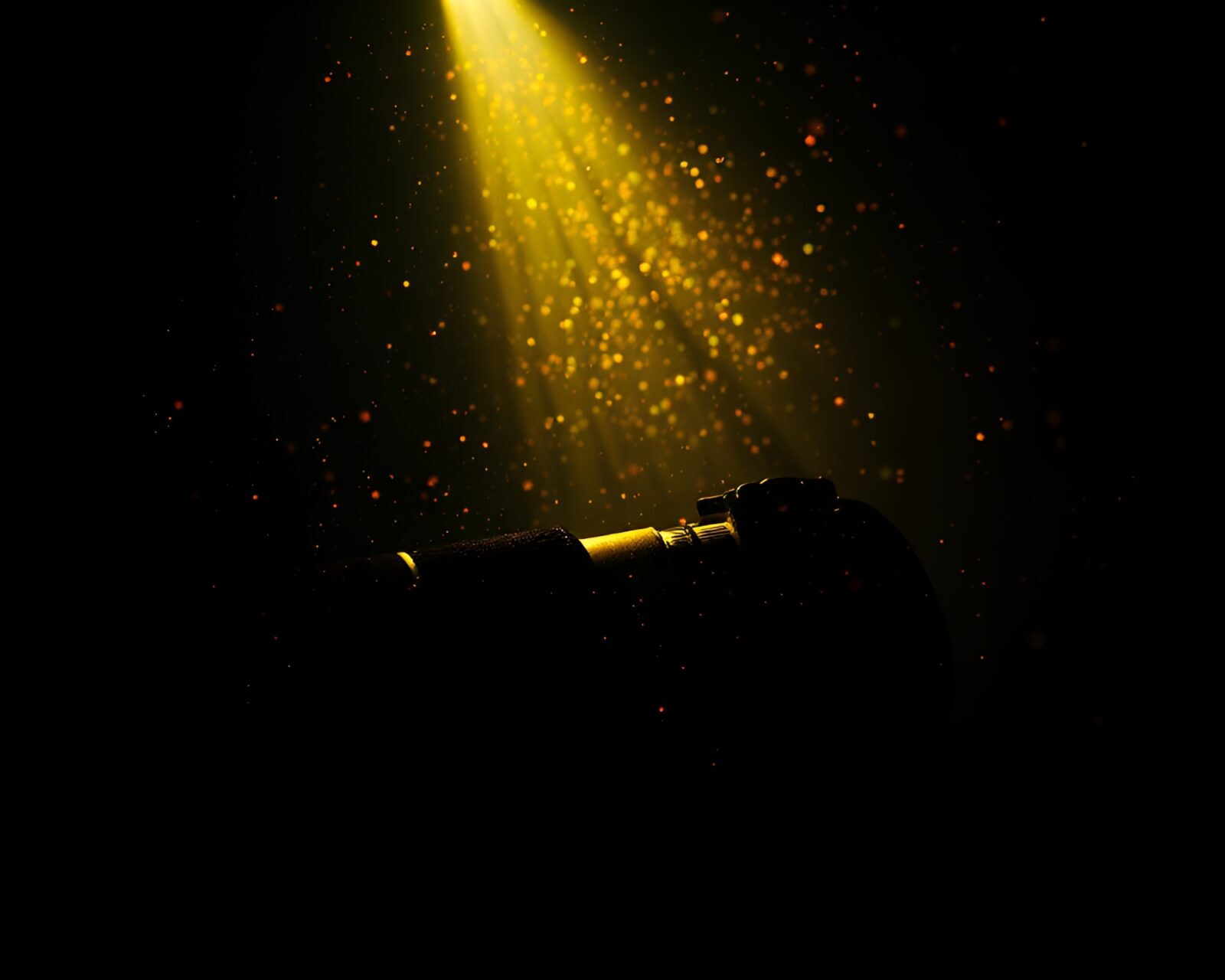 Futuristic camera-themed digital dance floor with data visualization