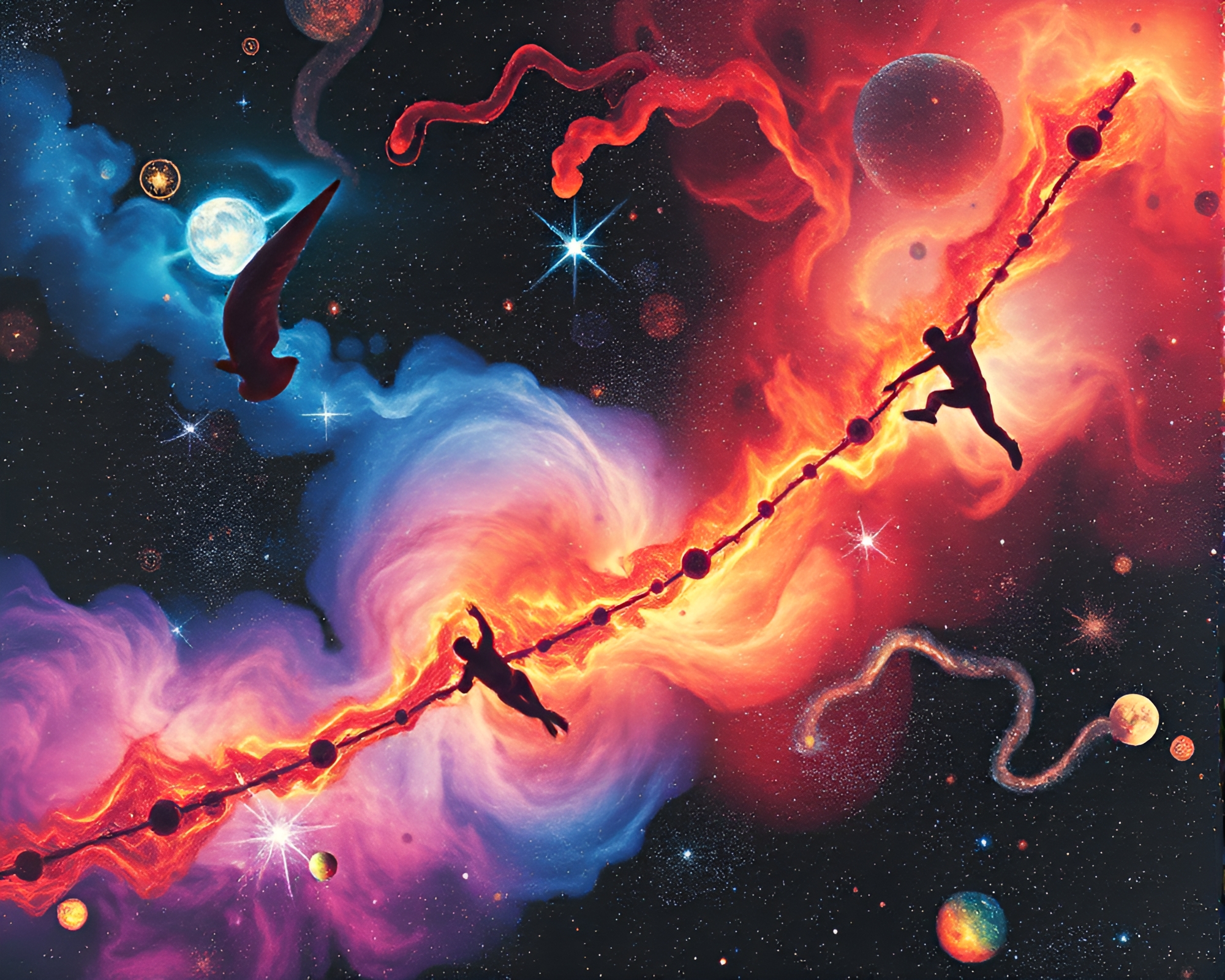 Surreal Parallel Universe Collage – free AI stock image
