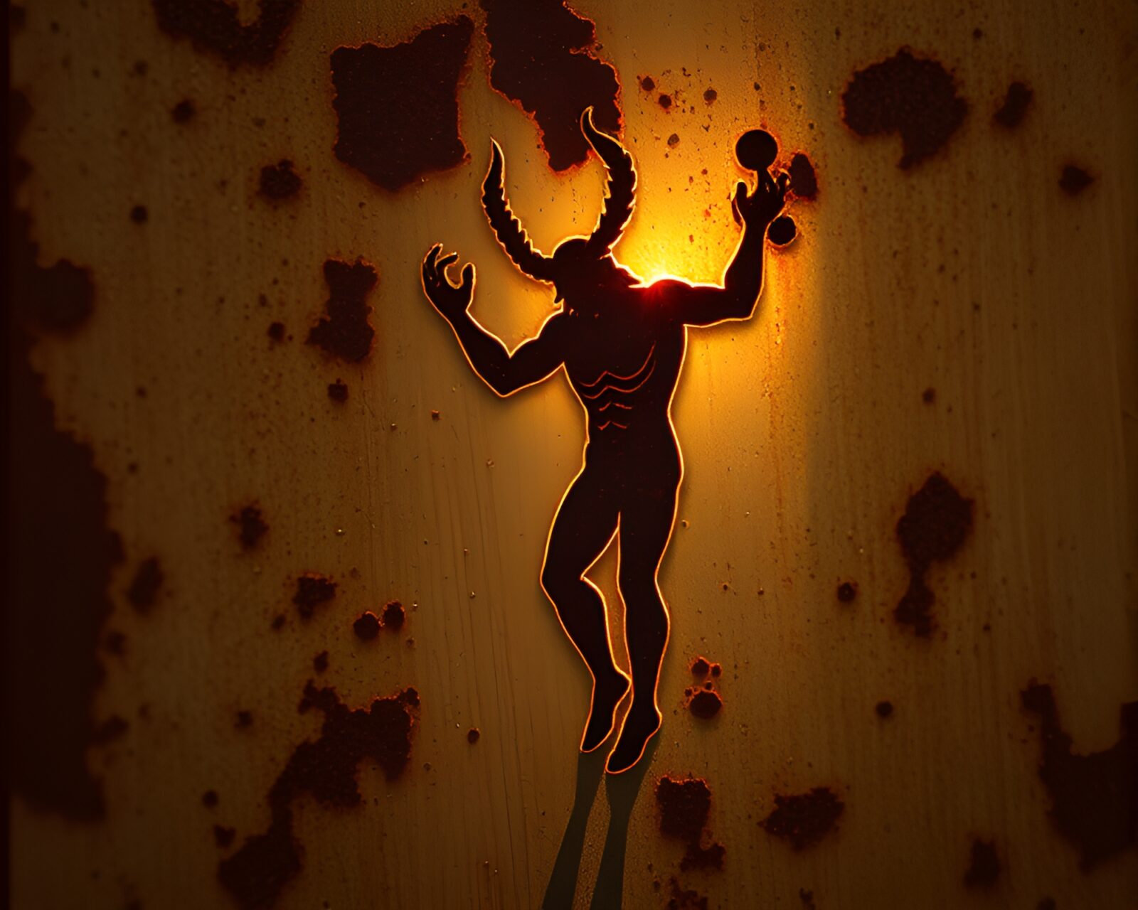 Bio-organic design featuring a Satyr under sunlight