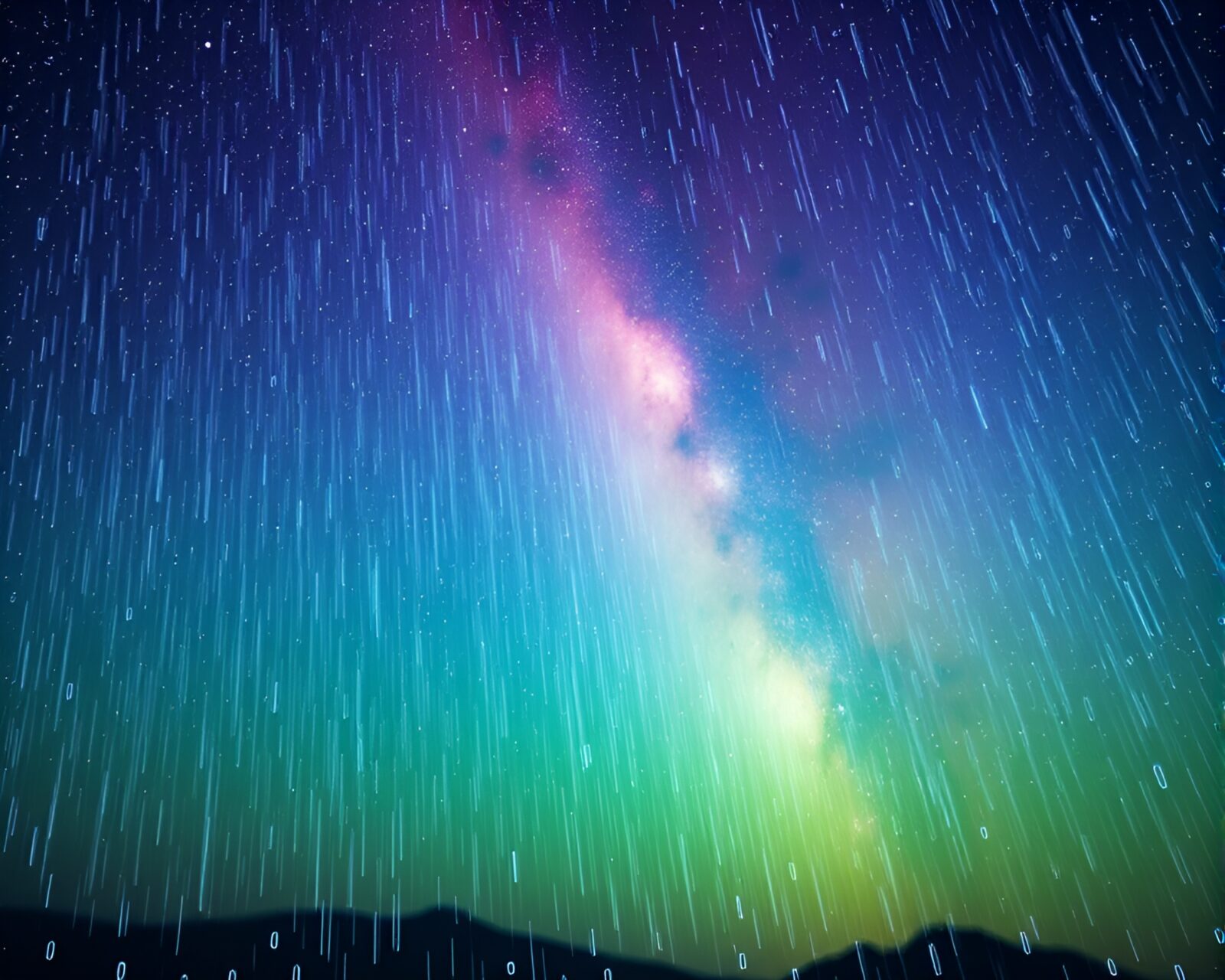 Vibrant image of a trumpet soloist under a starry sky