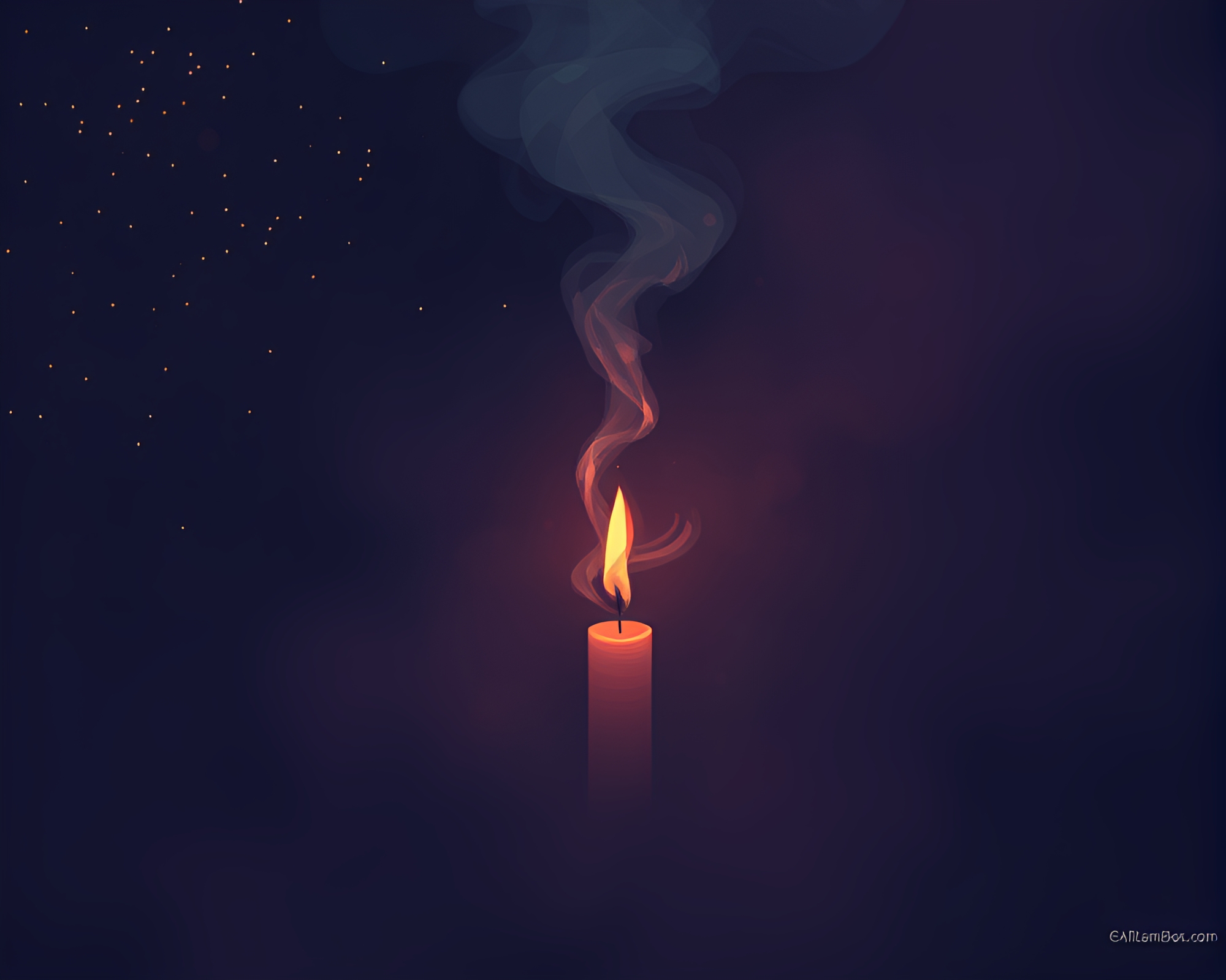 Satellite Beacon in Pixelated Candle Smoke – free AI stock image