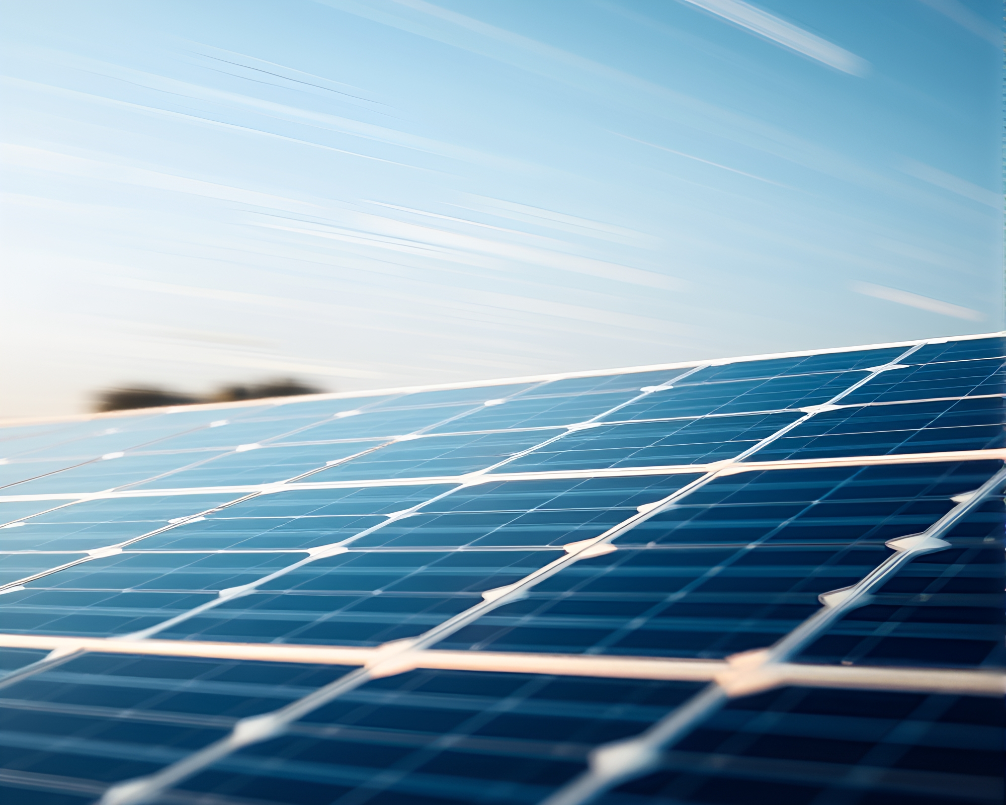 Solar Panel Array Motion Blur Technical Illustration – free AI stock image