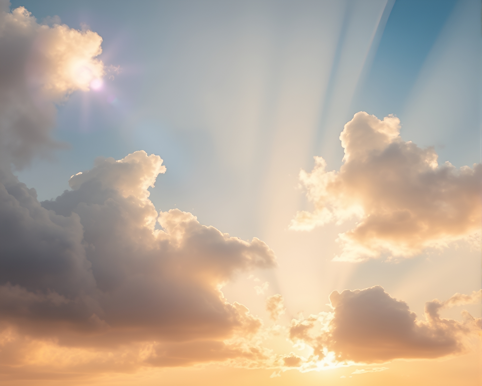 Smart Contact Lens in Soft Pastel Cloudscape – free AI stock image
