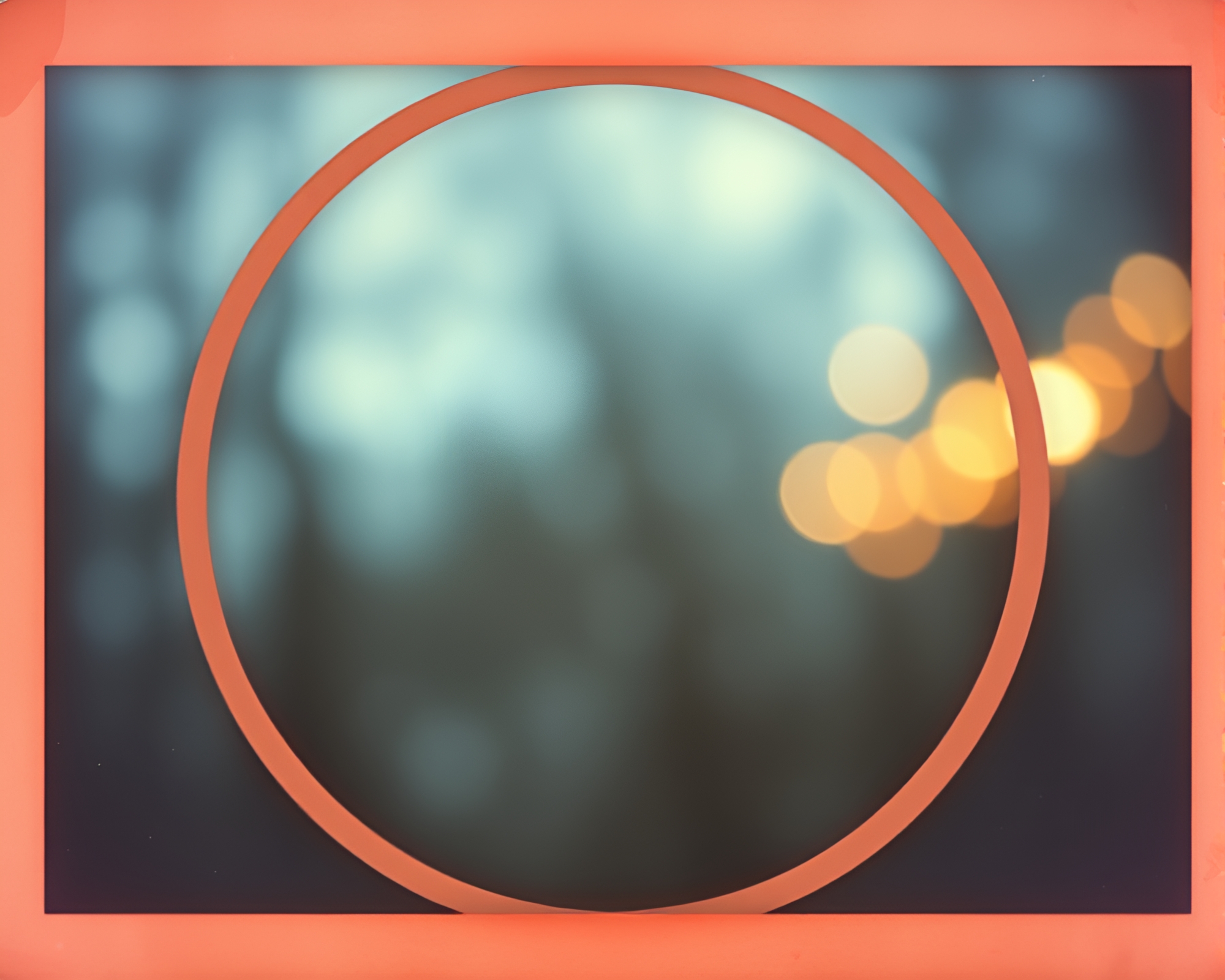 Enchanted Vintage Magic Circle Frame Bokeh Photography – free AI stock image