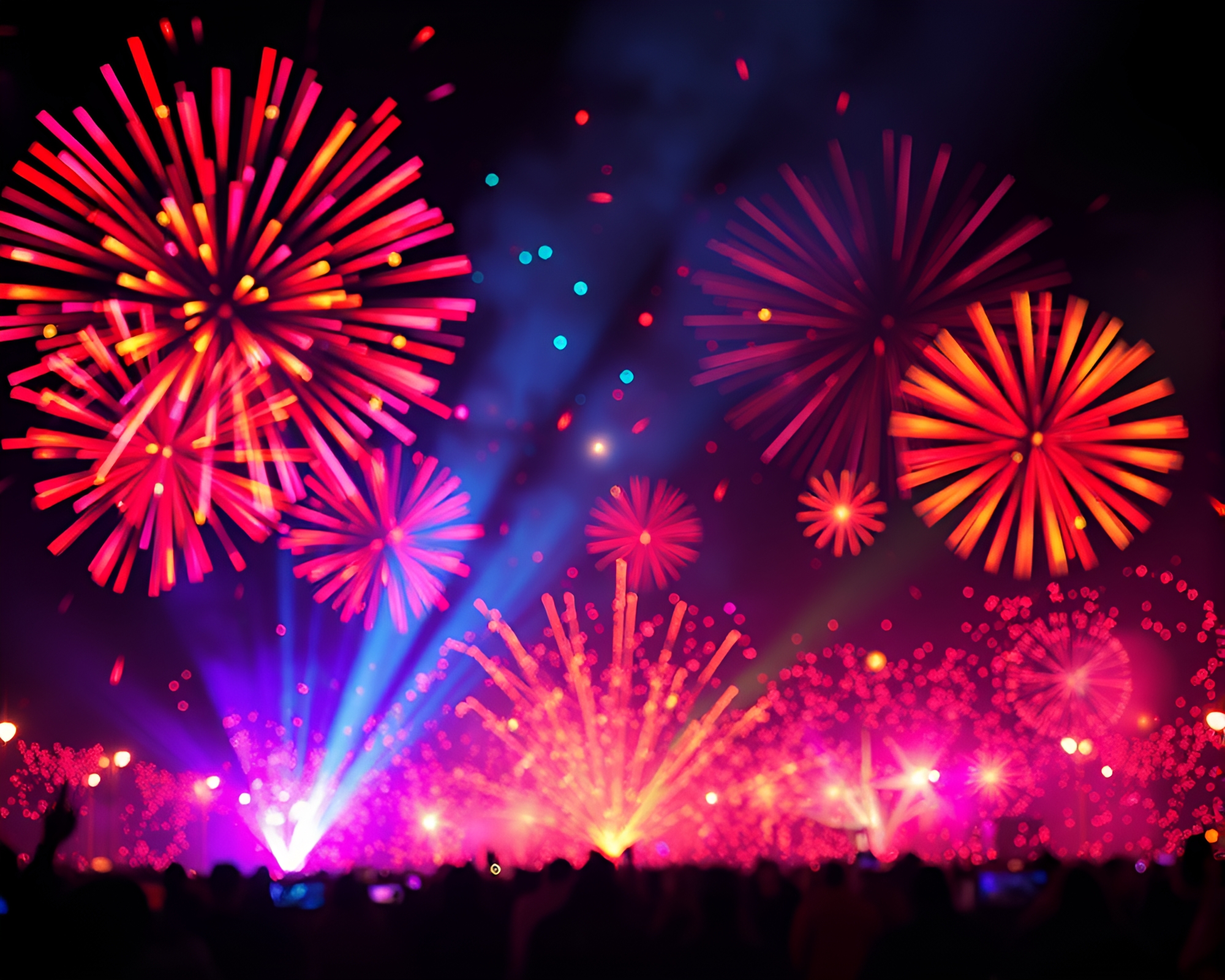 Festival Kaleidoscope Quantum Fluctuations – free AI stock image