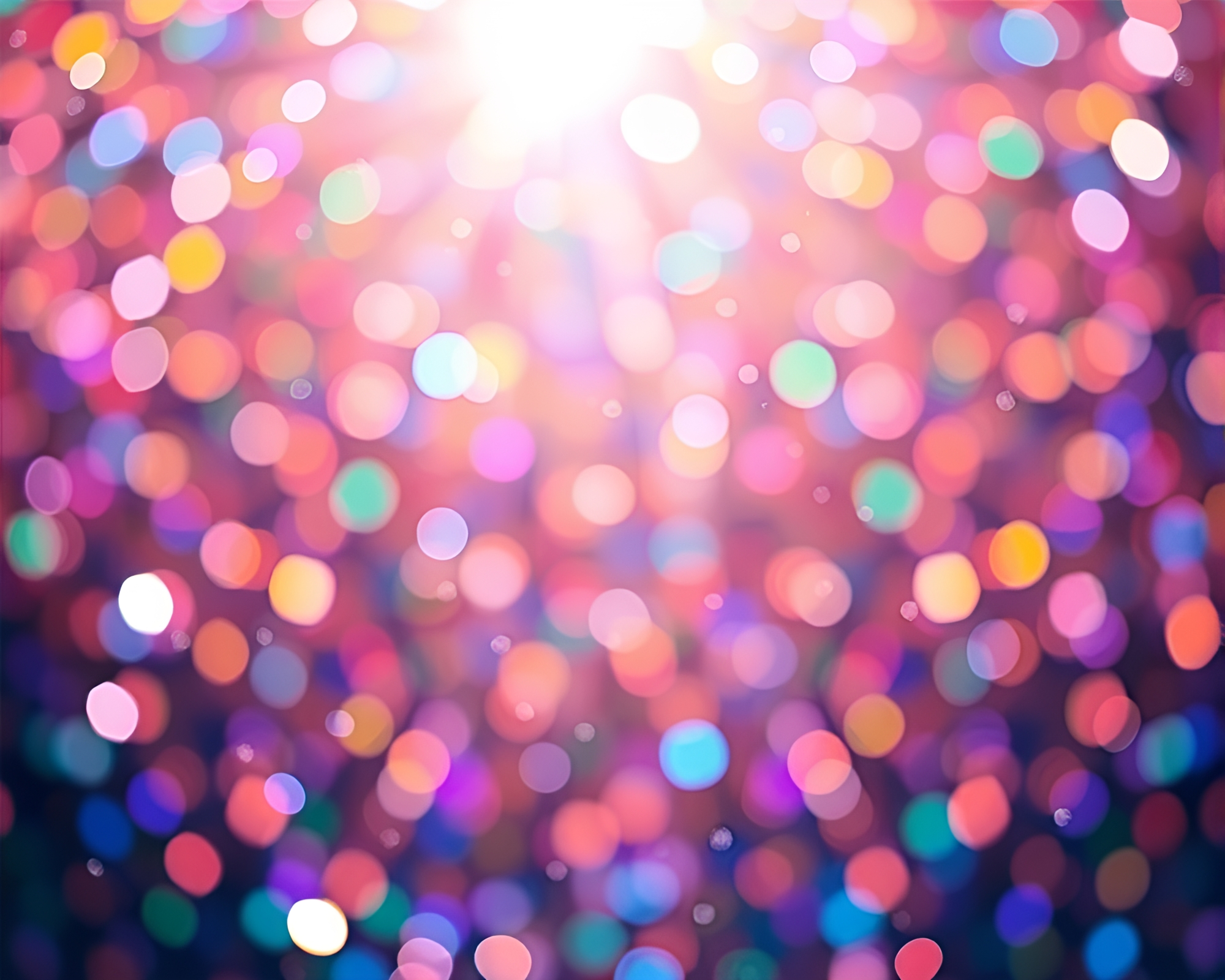 Mesmerizing Floating Crystal Under Glowing Starburst Lights – free AI stock image