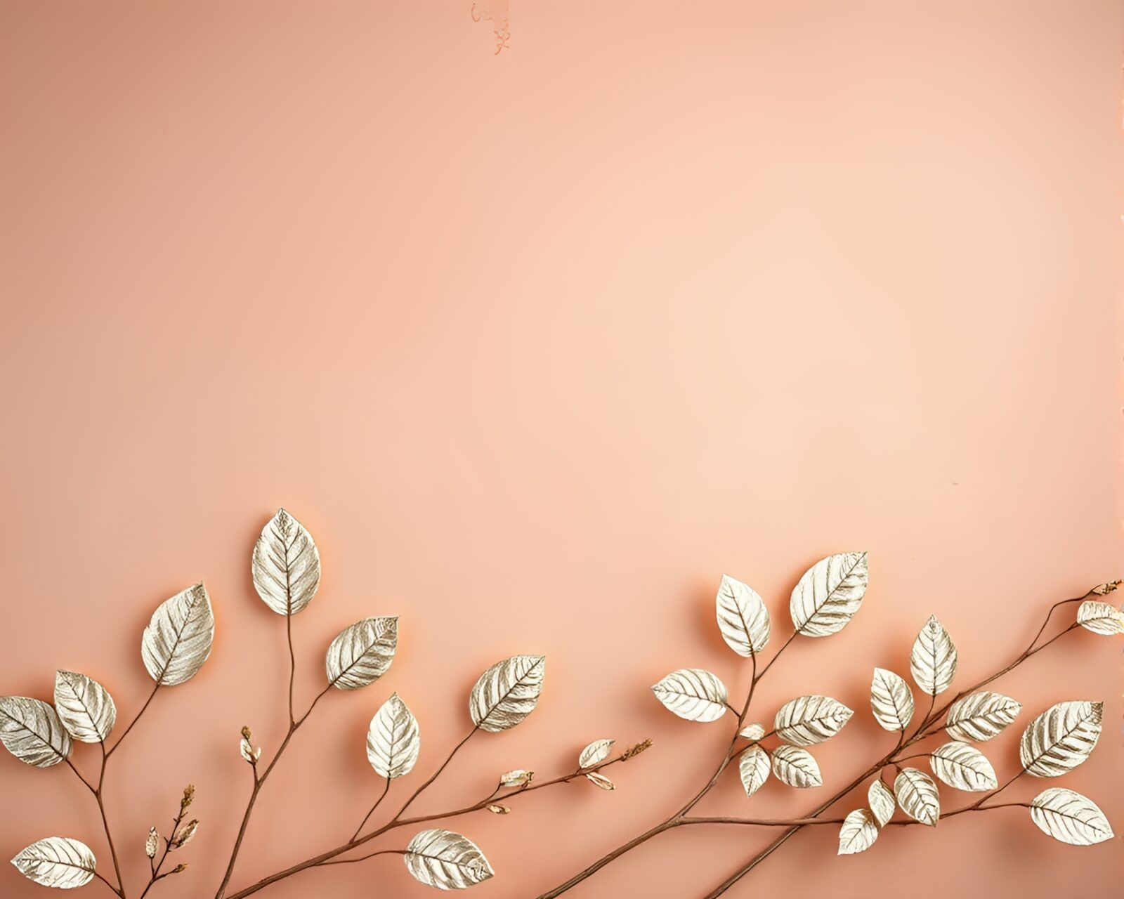 Majestic temple bathed in soft peachy light and silver accents