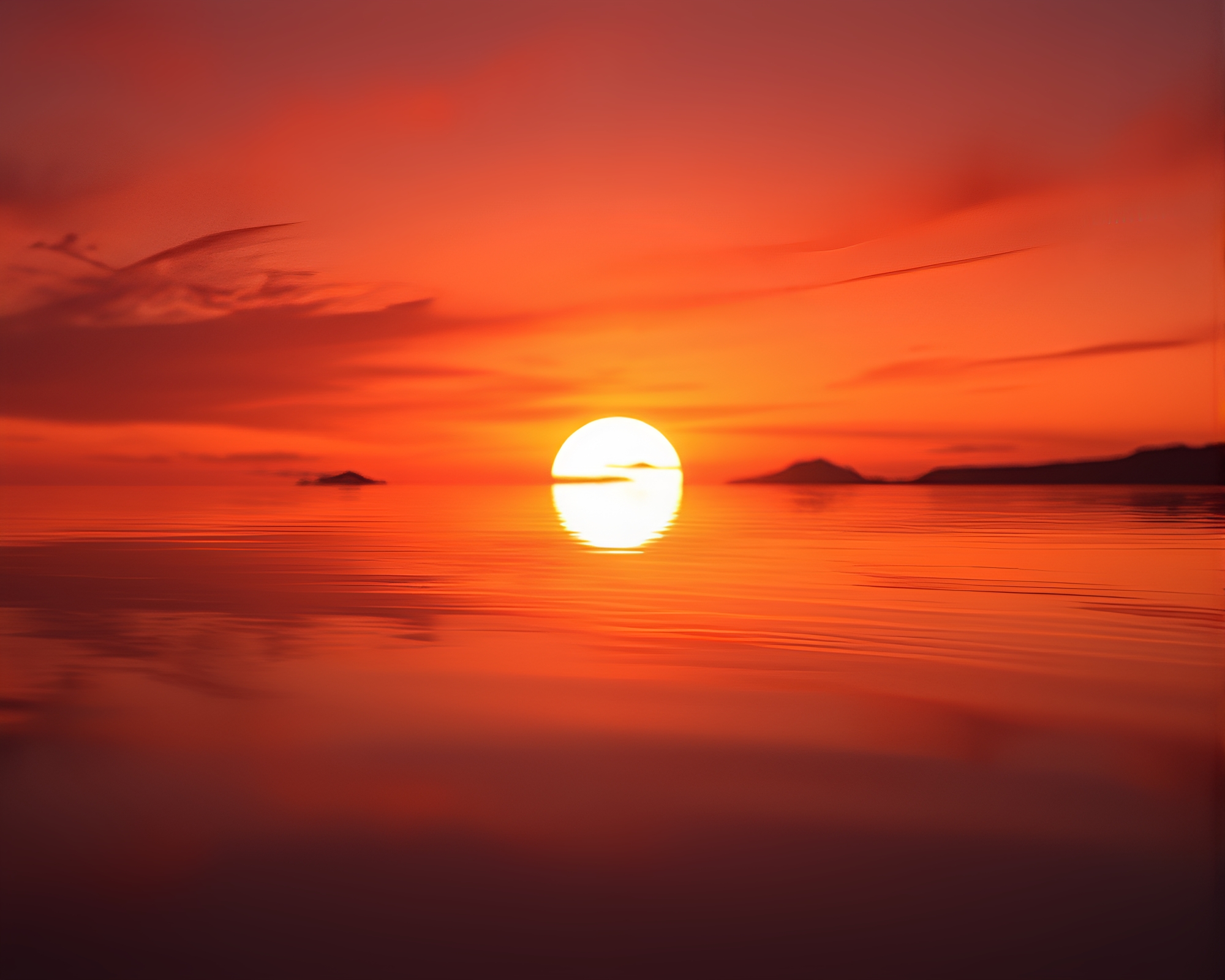 Sunset Crown Reflection: Majestic Backlit Silhouette – free AI stock image