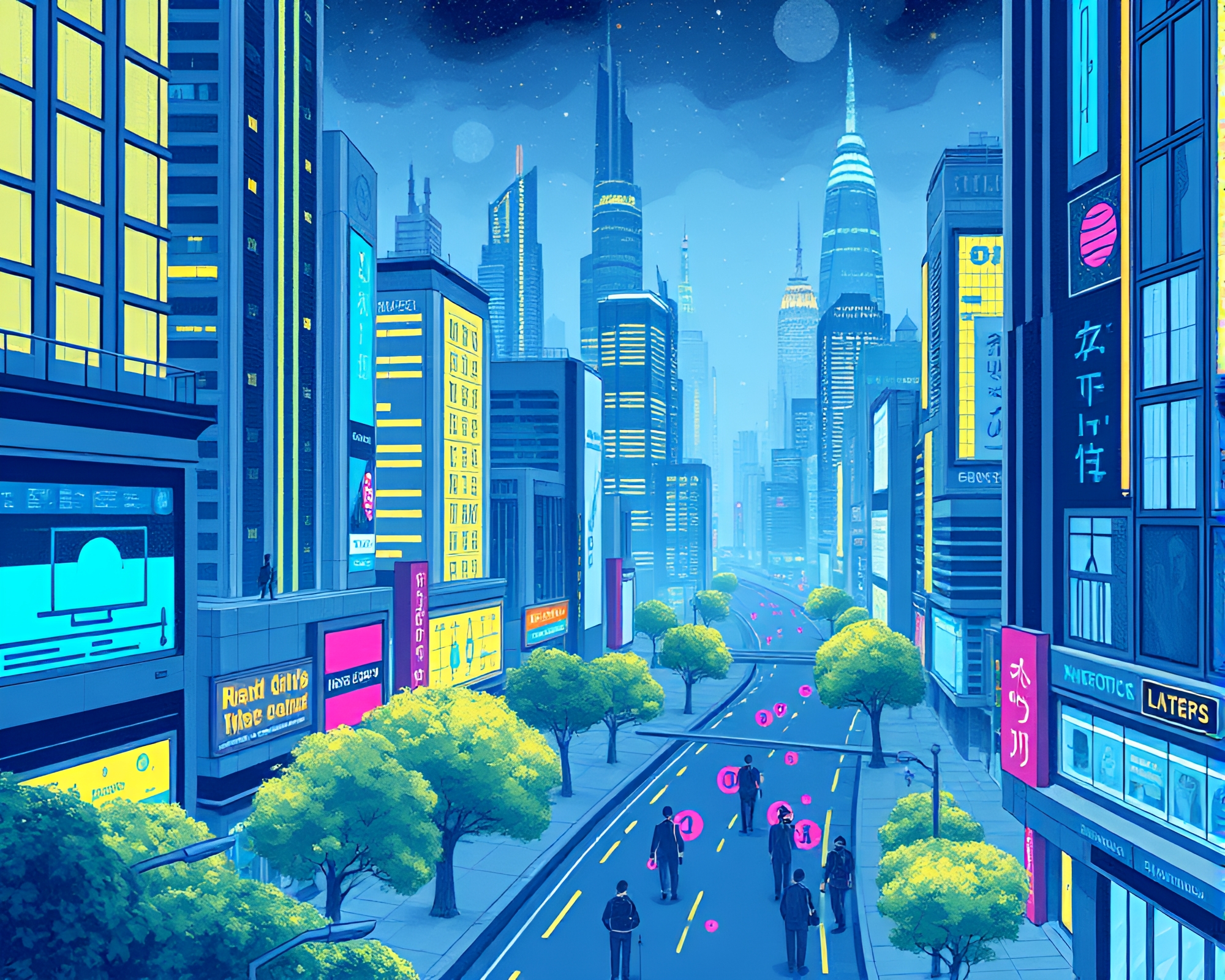 Mildew Spots in Neo-Health Hub Cityscape – free AI stock image