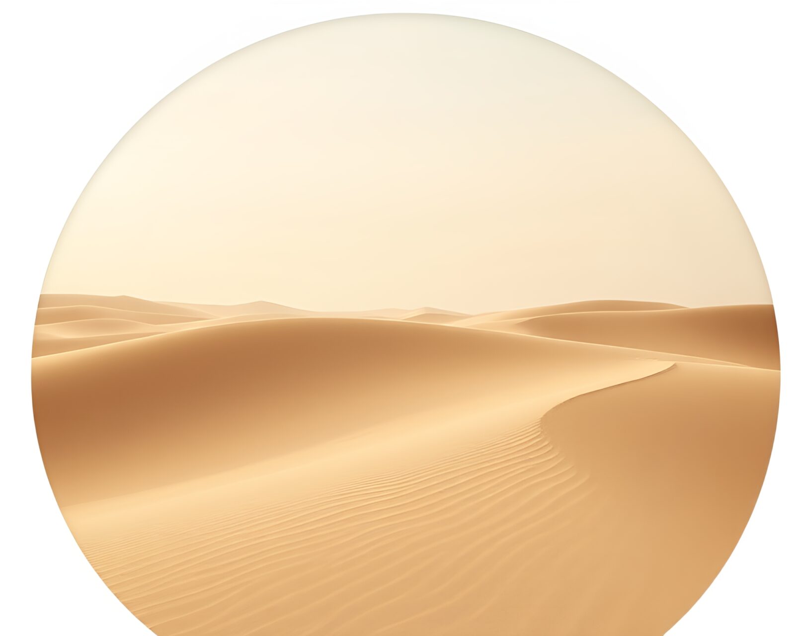 Abstract art of sand dunes in dreamy halftone pattern