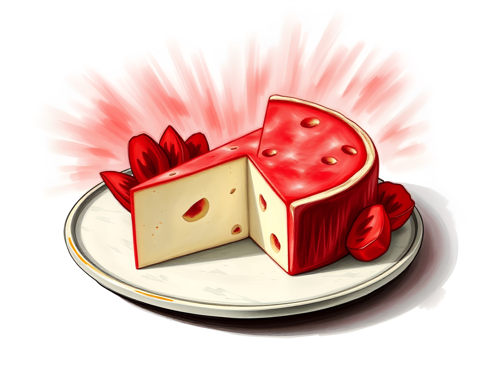 Elegant Cheese Platter with Backscatter Flare – free AI stock image