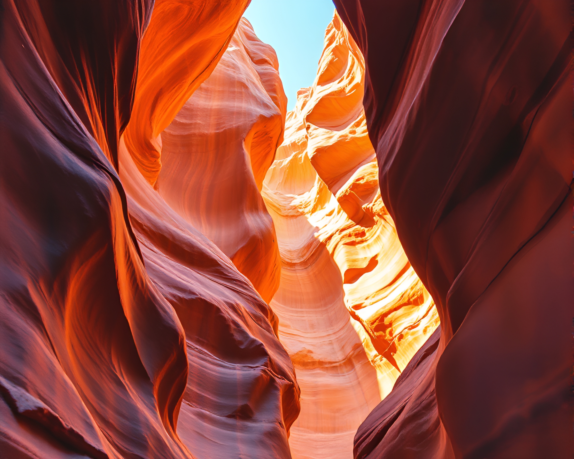 Eagle Soaring Through Iridescent Soap Film Canyon – free AI stock image