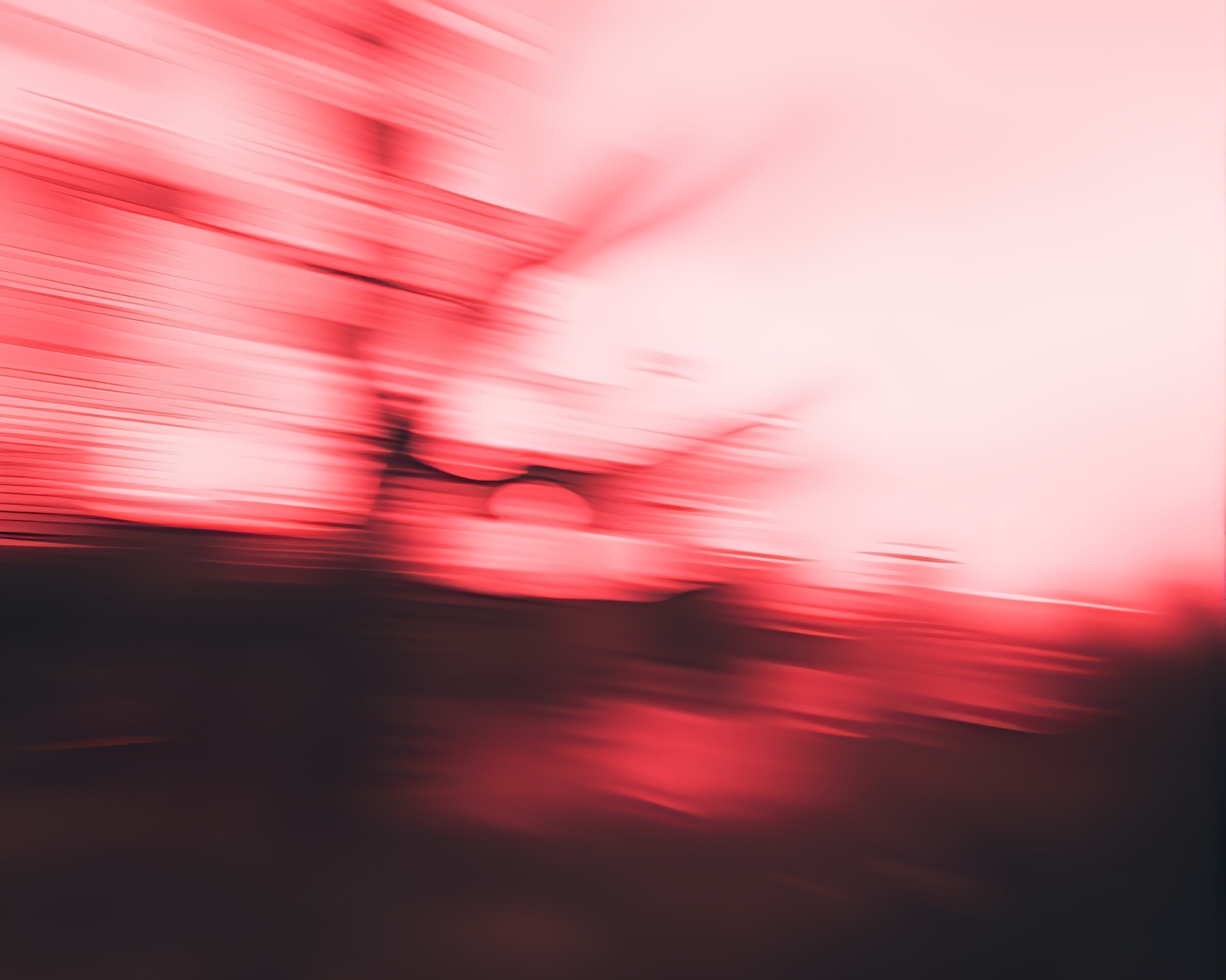 Fractal Android in Monochrome Red Motion Blur Composition – free AI stock image