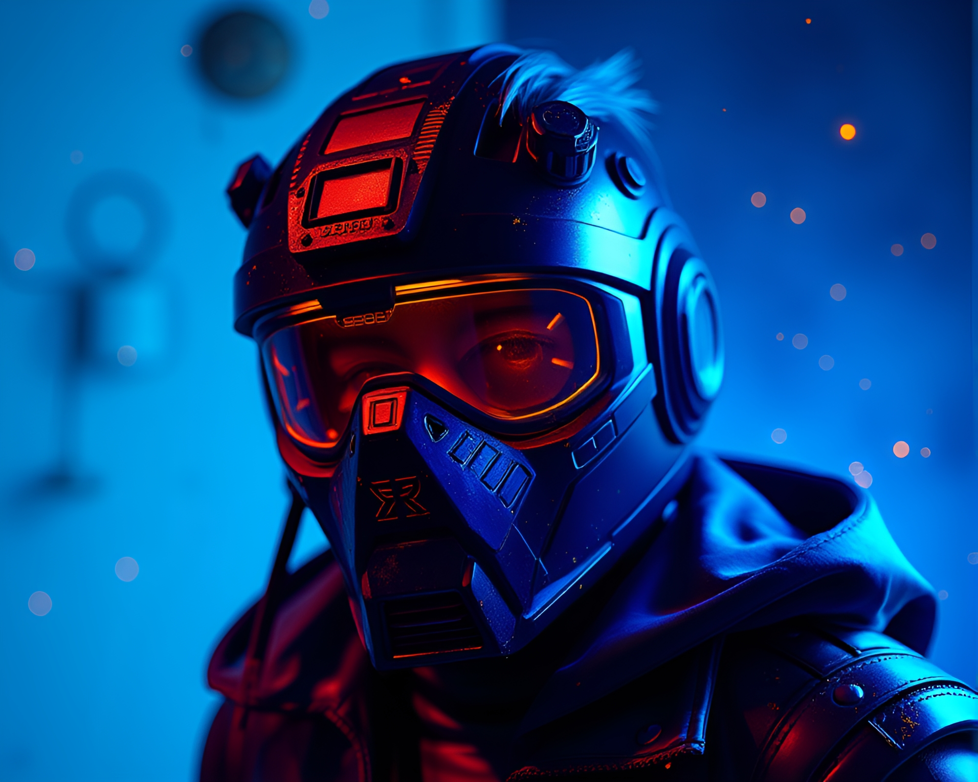 Antimatter Grenade Explosion in Retrowave Aesthetic – free AI stock image