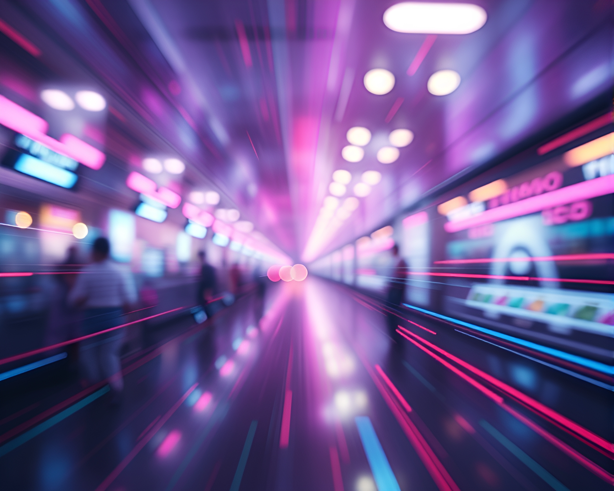 Futuristic Gelato Cone with Light Streaks – free AI stock image