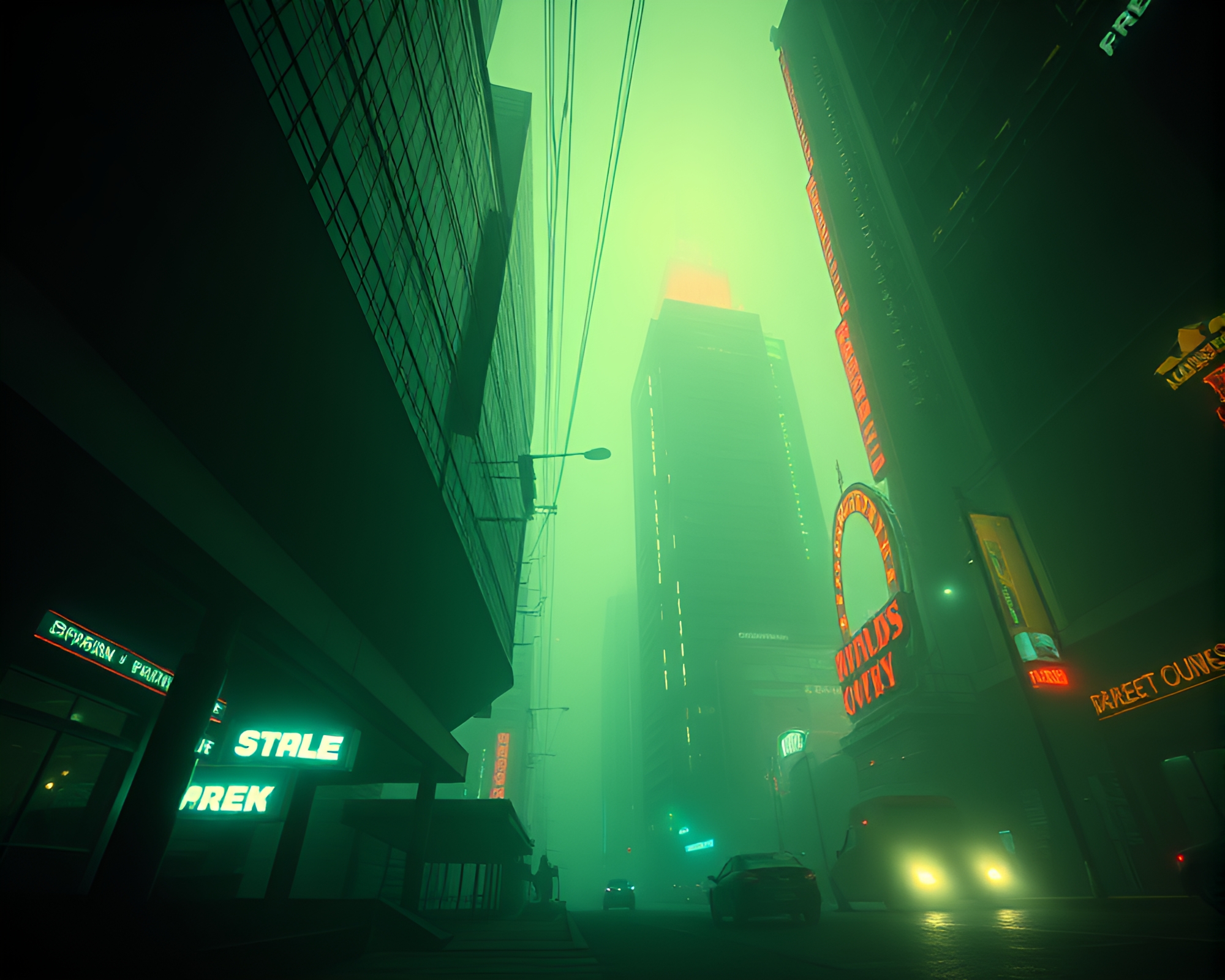 Dystopian Ley Line Unveiling Under Ambient Occlusion – free AI stock image