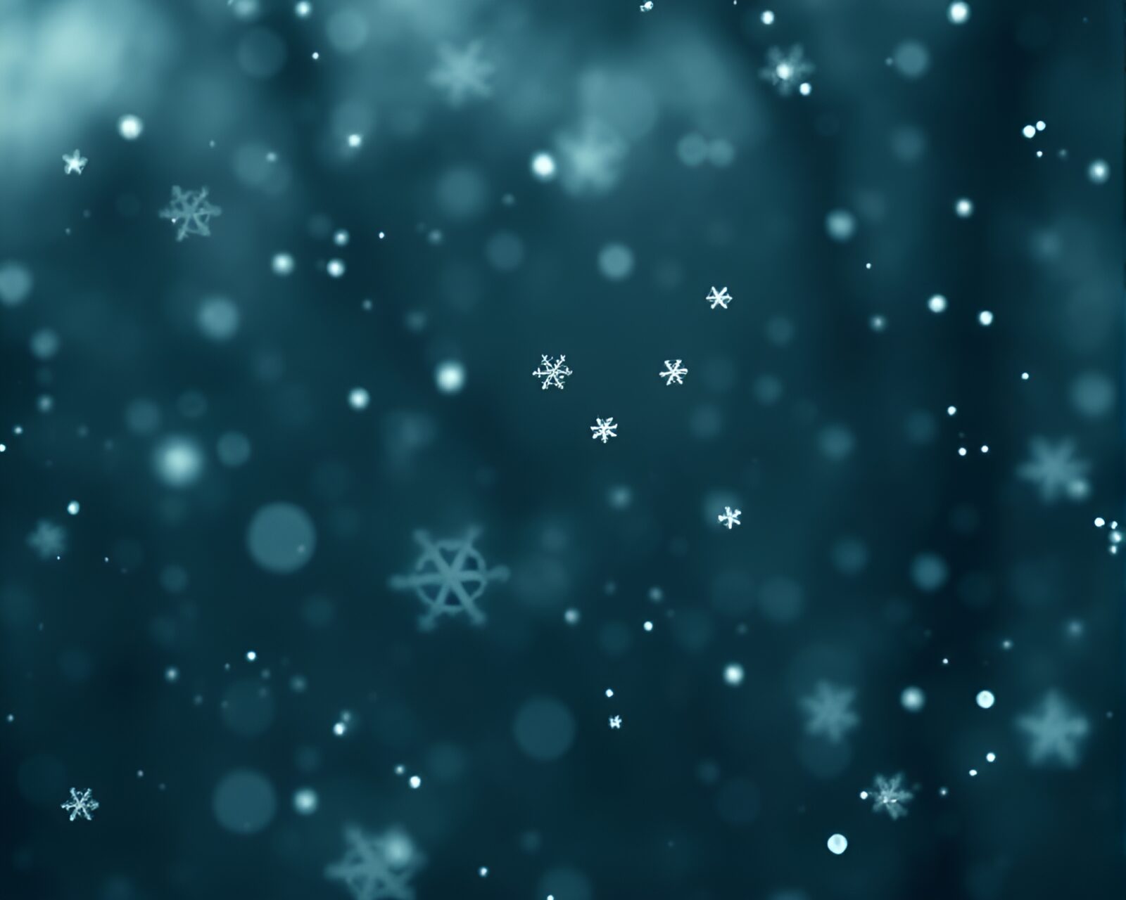 HDR photo of a cross-processed centaur surrounded by snowflakes