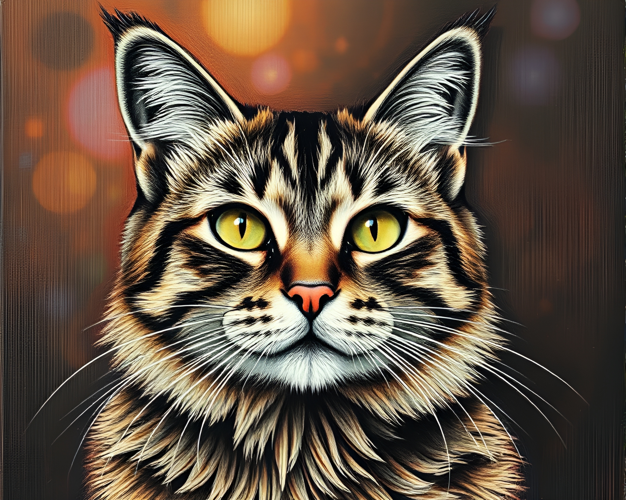 Surreal Engraved Overlay of Schrodinger’s Cat Experiment – free AI stock image