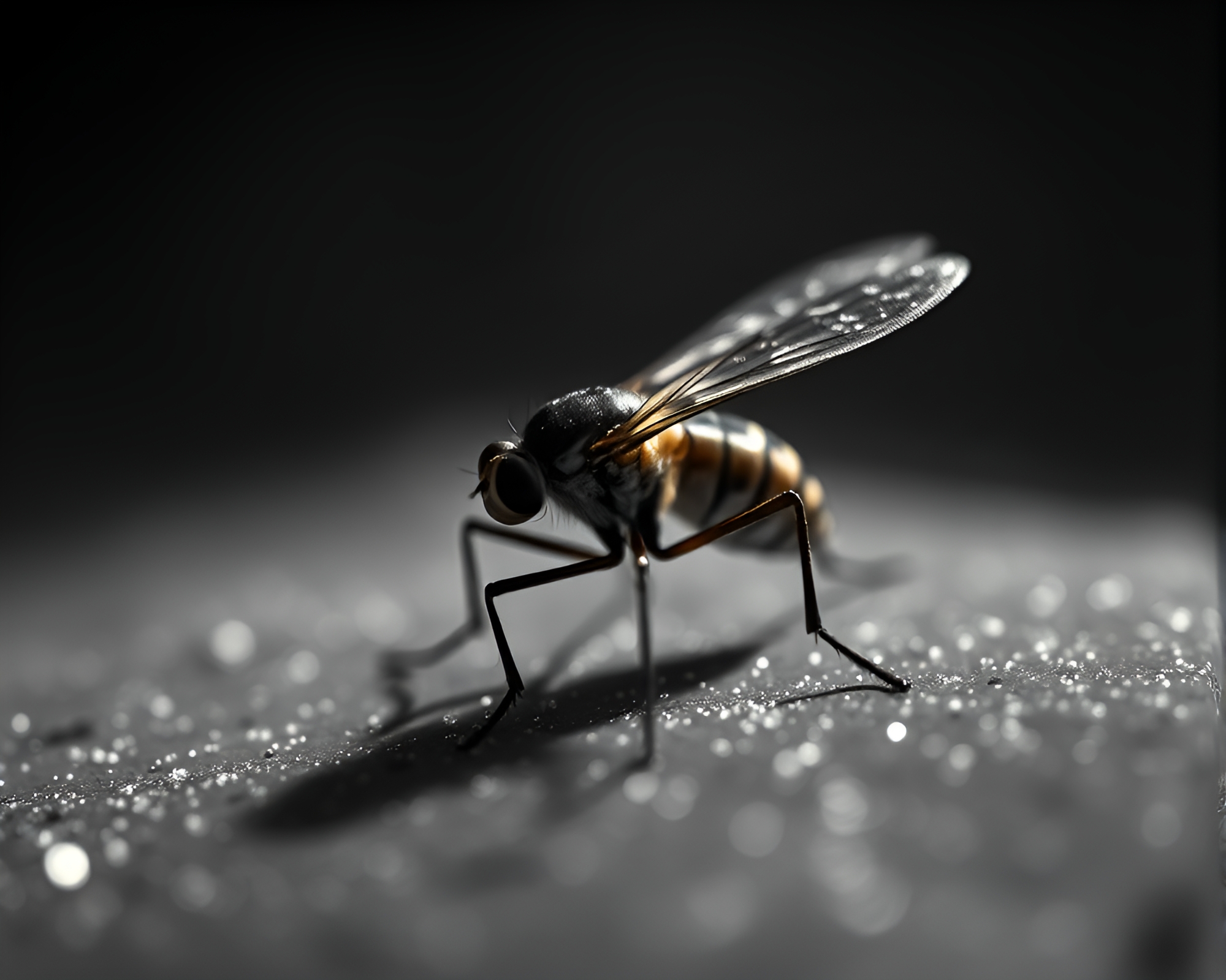 Dusty Ring Aglow with Firefly Luminescence – free AI stock image