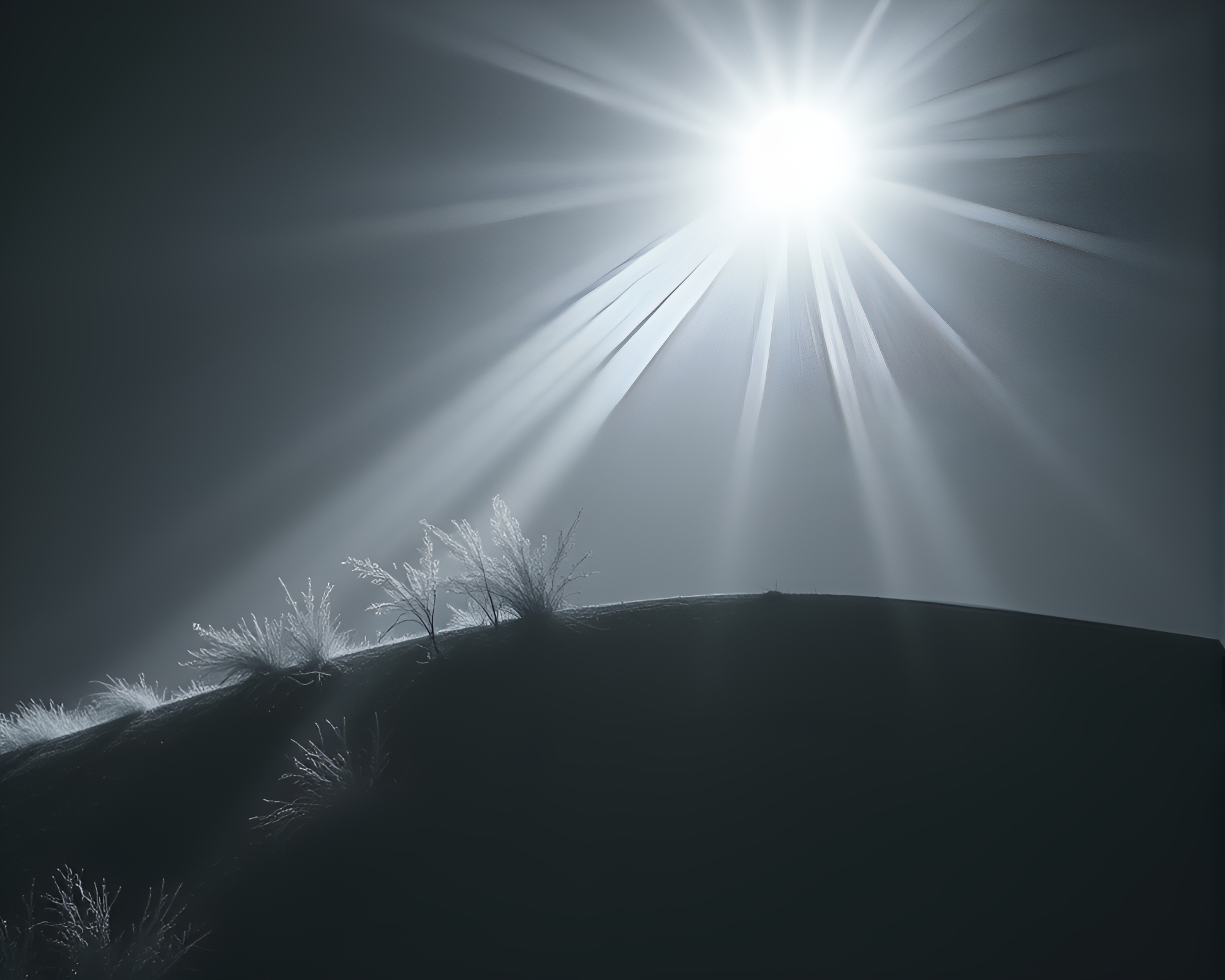 Mystical Dwarf Basking in Infrared Sunbeam Rays – free AI stock image