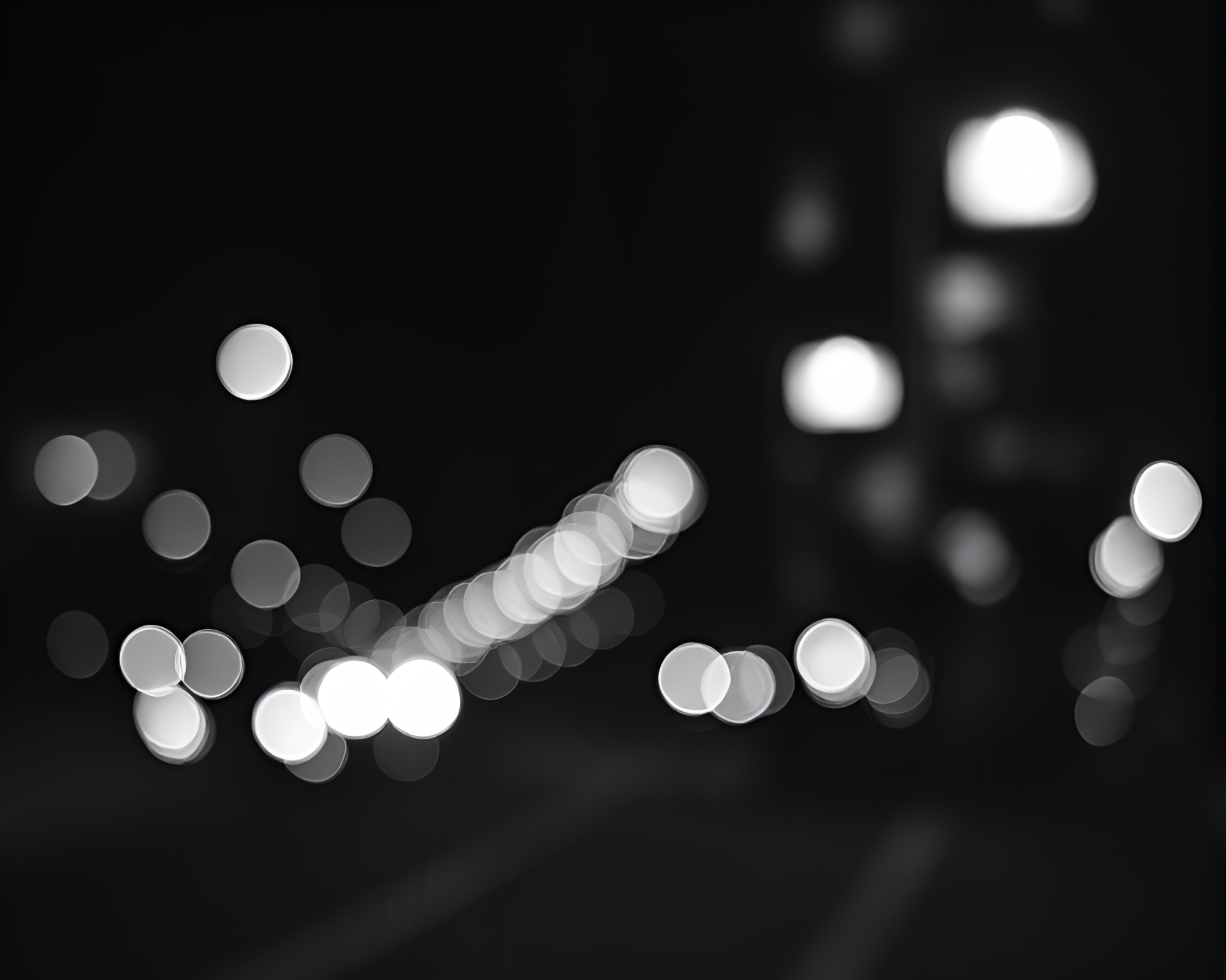 Time Traveler in Bokeh Lights with Stipple Shading – free AI stock image