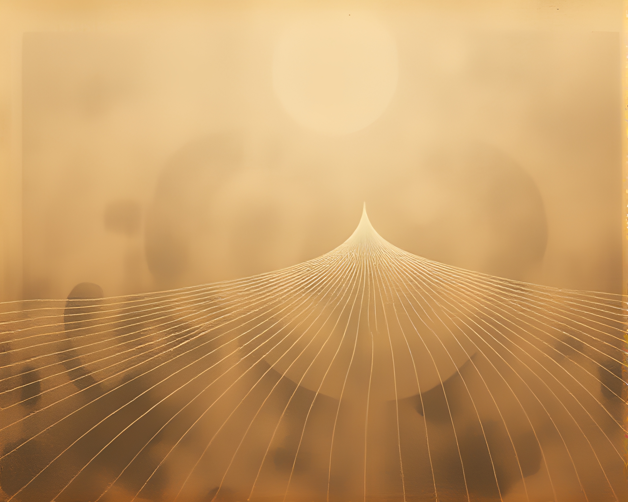 Astral Projection: Sepia Tones Pastel Sketch – free AI stock image