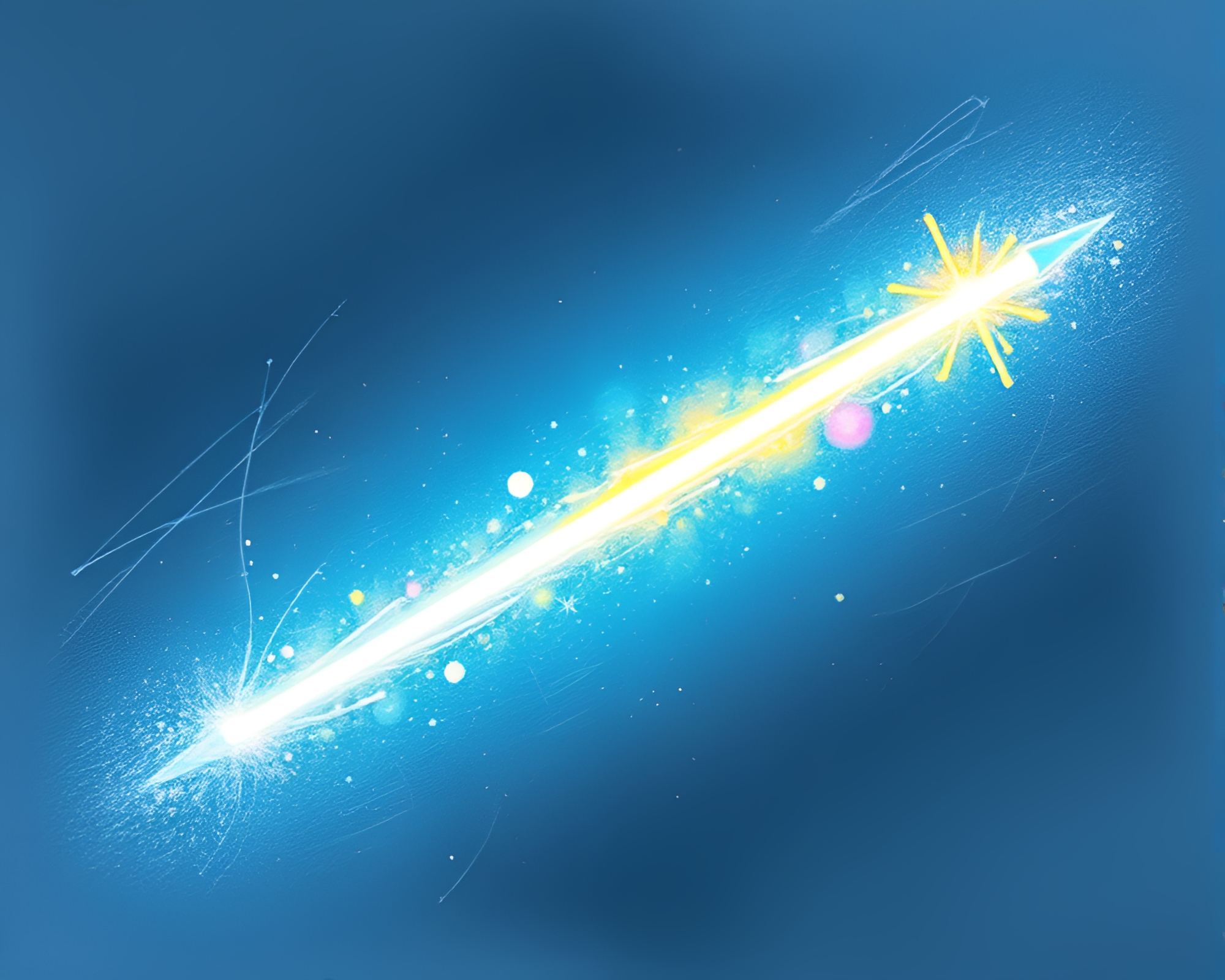 Satellite in Neon Glow Natural Frame Pencil Sketch – free AI stock image