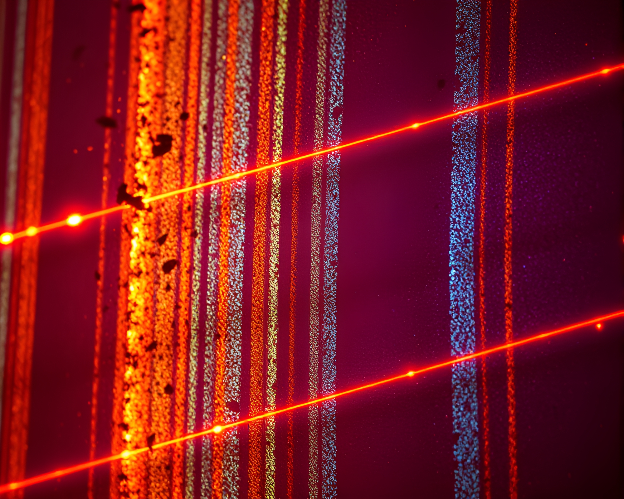 Enigmatic Ley Line Opera in LED Lights – free AI stock image