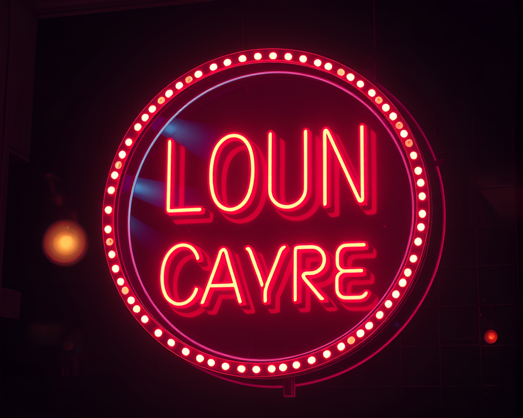 Futuristic Neon Cityscape with Holographic Sheen – free AI stock image