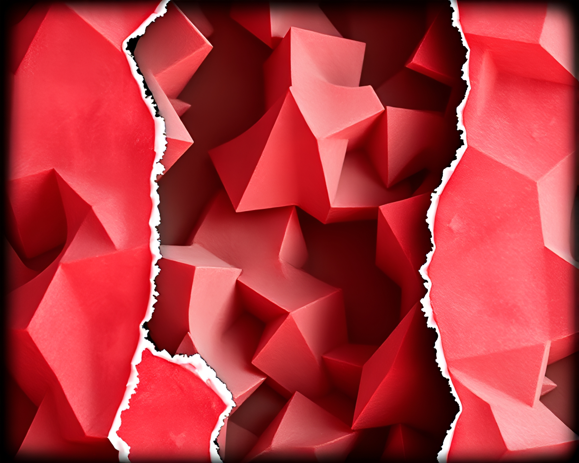 Torn Escher Tessellation in Infrared Photography – free AI stock image