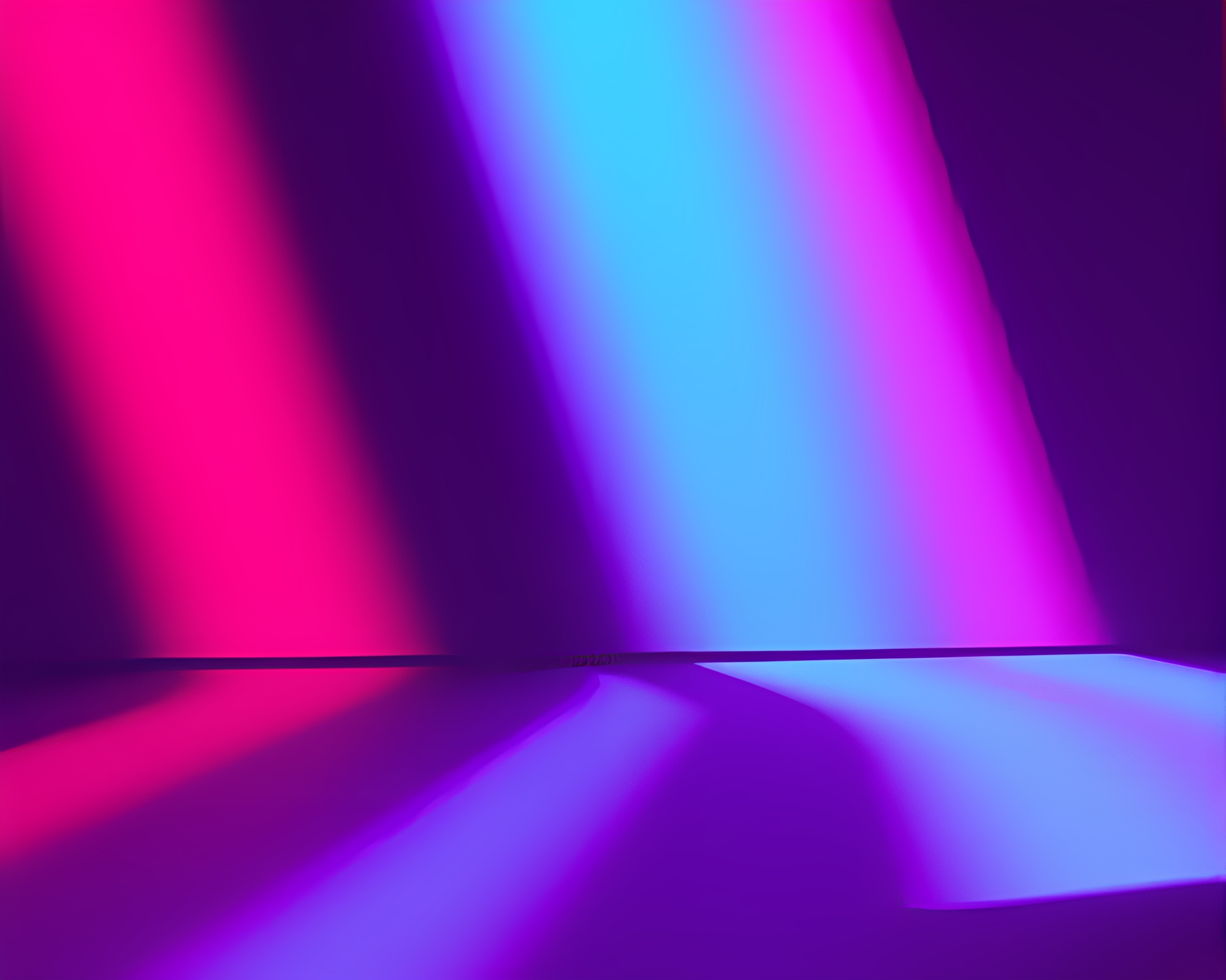Vibrant Neon Synthwave Sunset in 80s VHS Style – free AI stock image