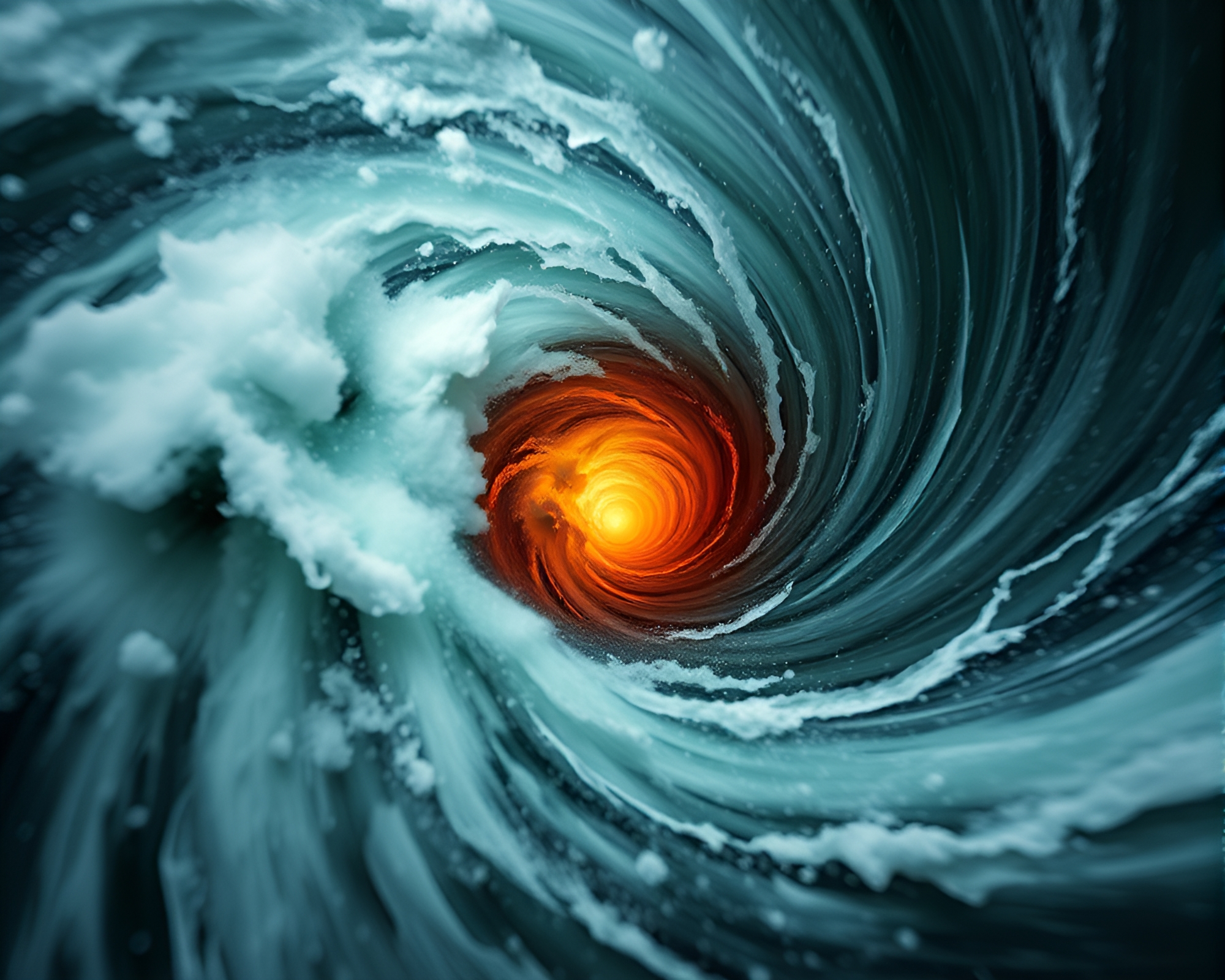 Time Vortex Convergence in 3D – free AI stock image