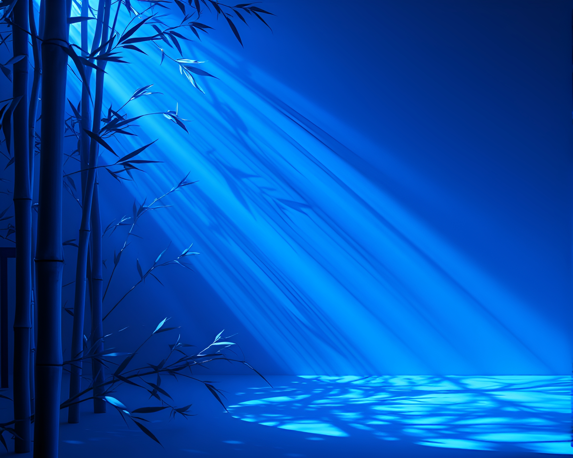 Serene Bamboo Flute in Negative Space – free AI stock image
