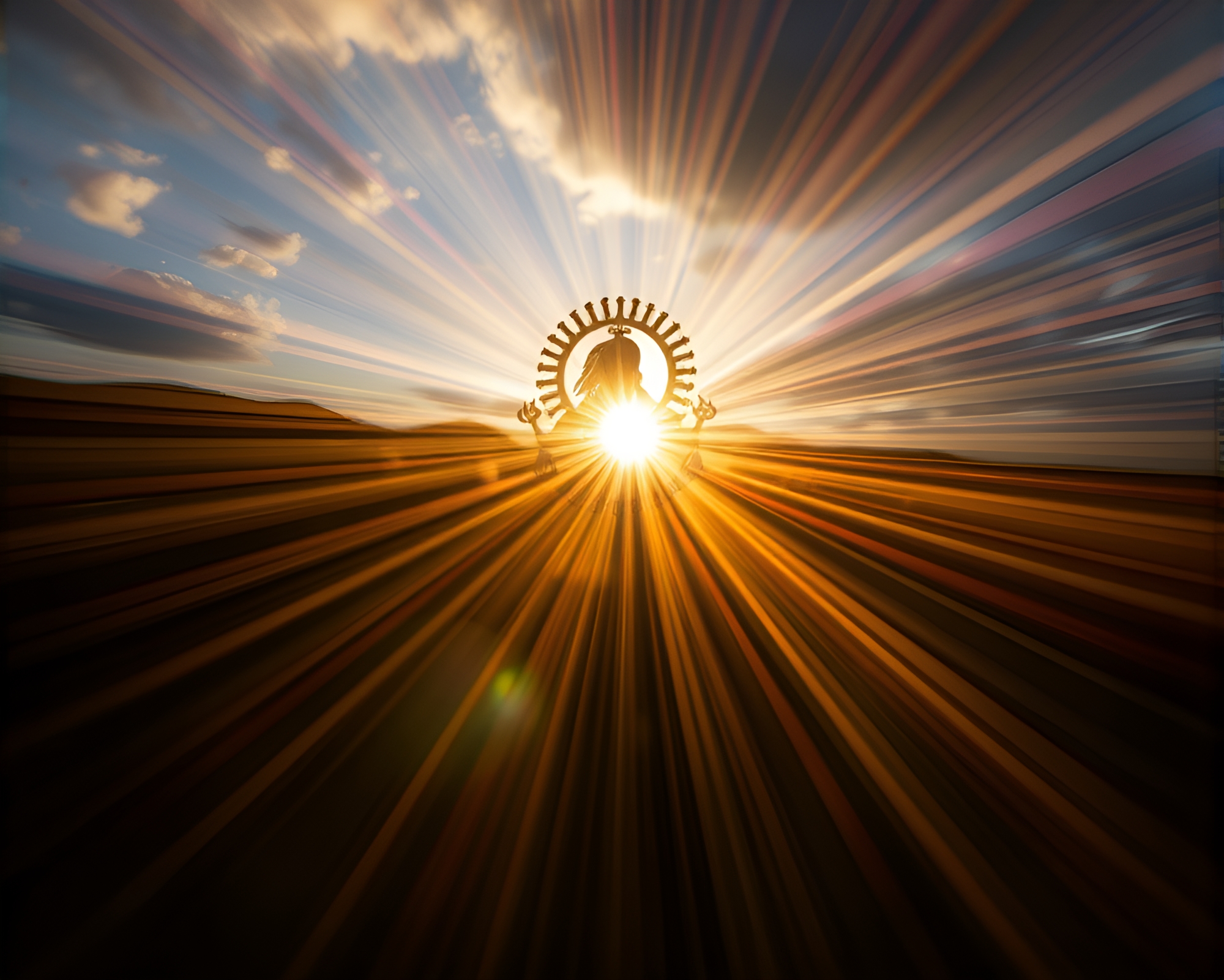 Drum Macro Detail with Ethereal God Rays – free AI stock image