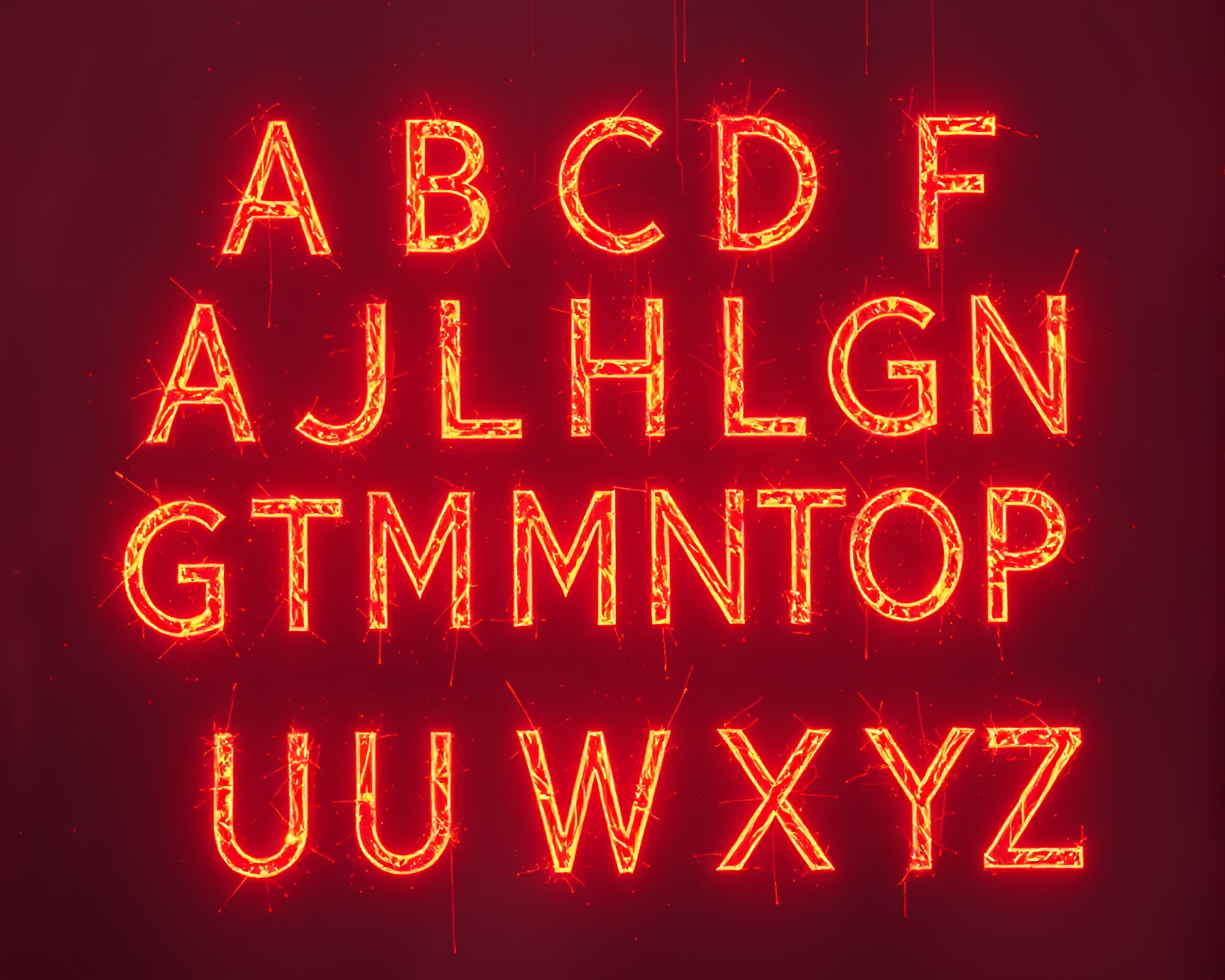 Dystopian Runic Crosshatching in Peachy Glow – free AI stock image