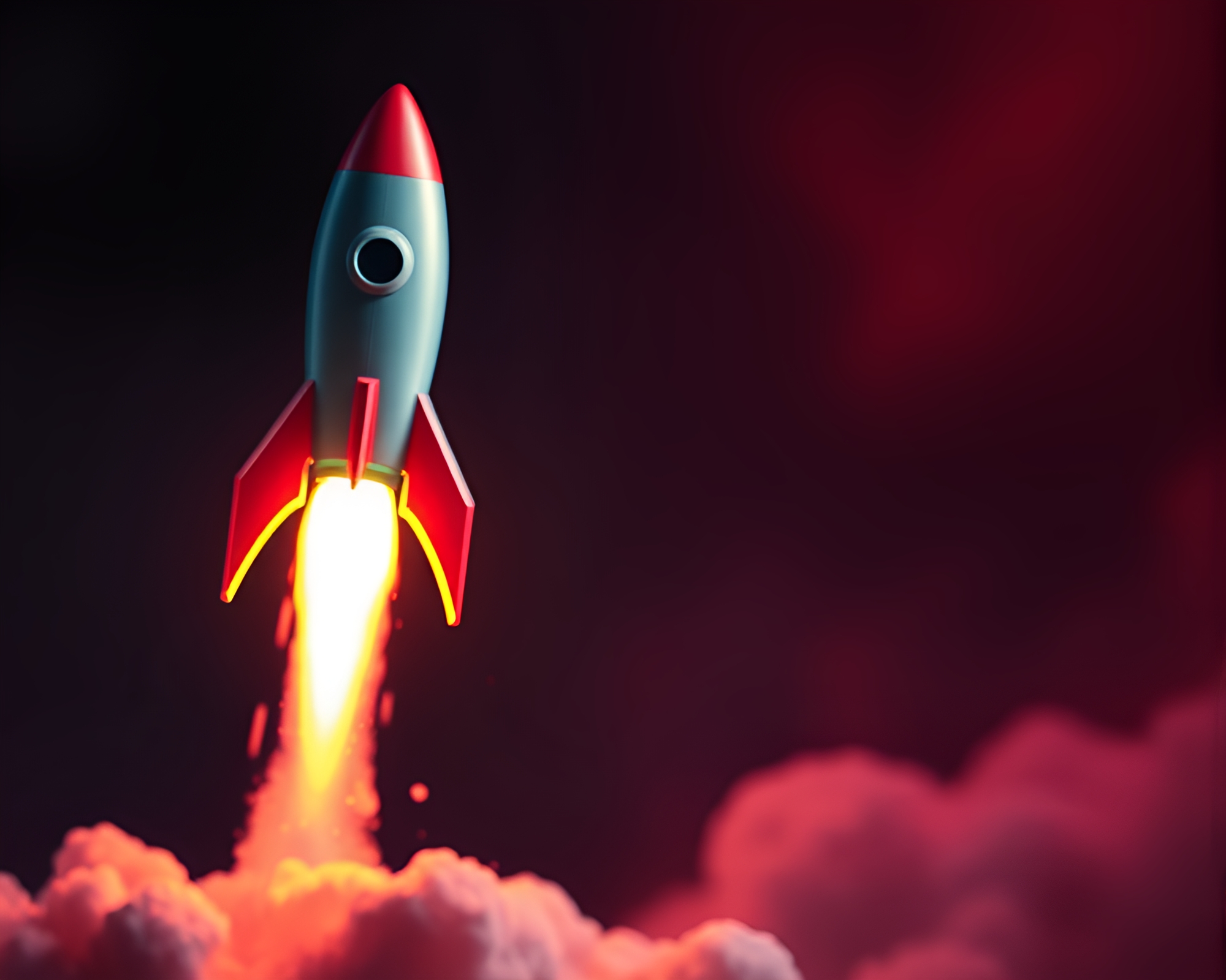 Op Art Rocket In Washed-Out Colors – free AI stock image