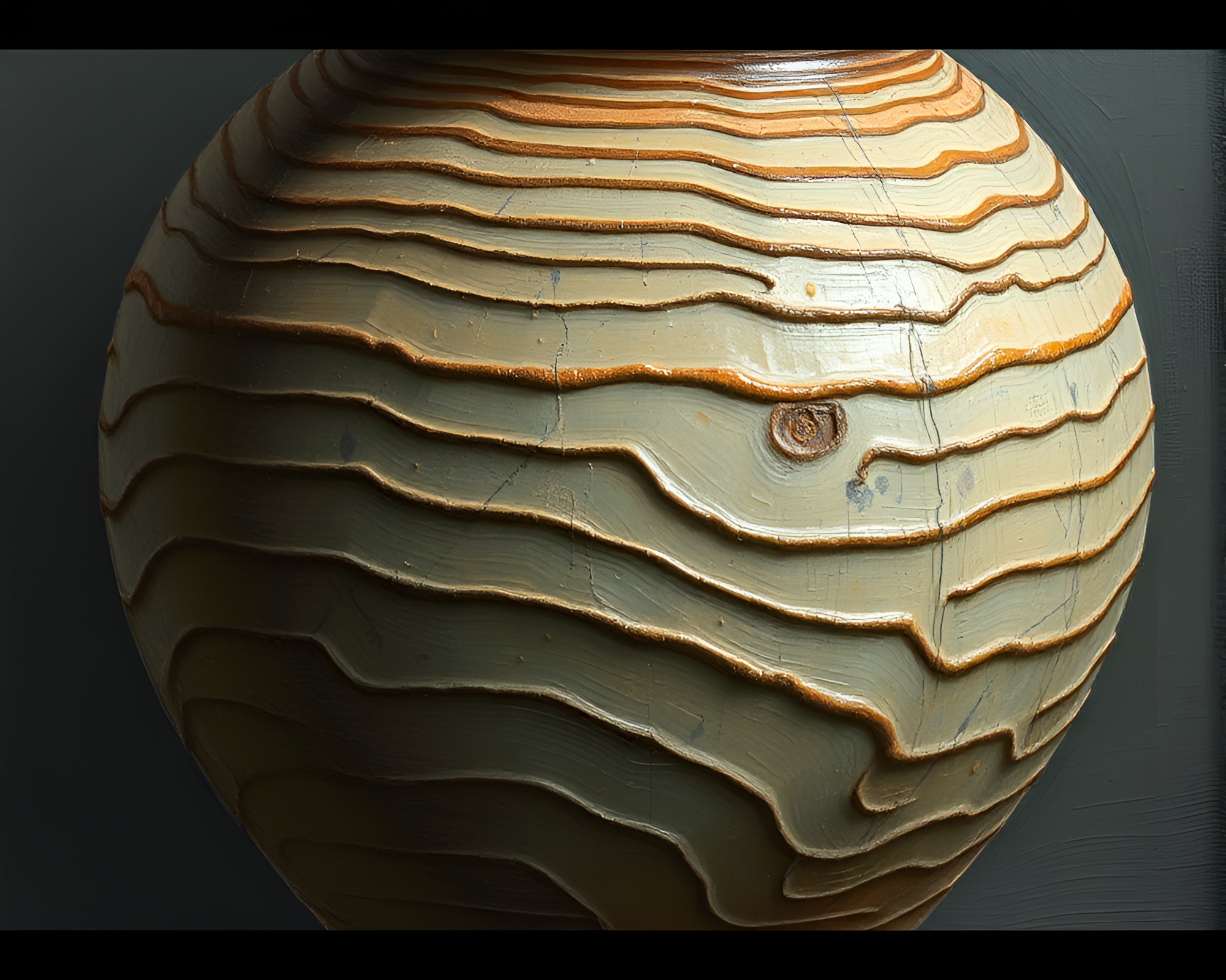Impasto Pottery Glowing ASCII Art Composition – free AI stock image