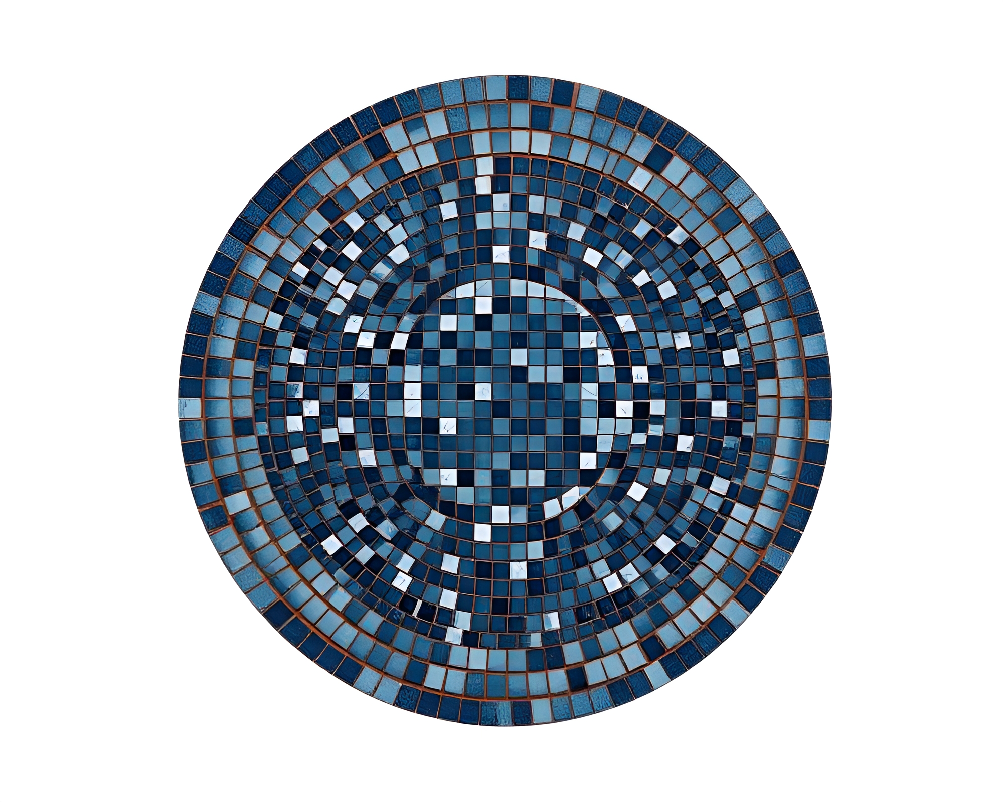 Enchanting Magic Circle Tiled Mosaic Artwork – free AI stock image